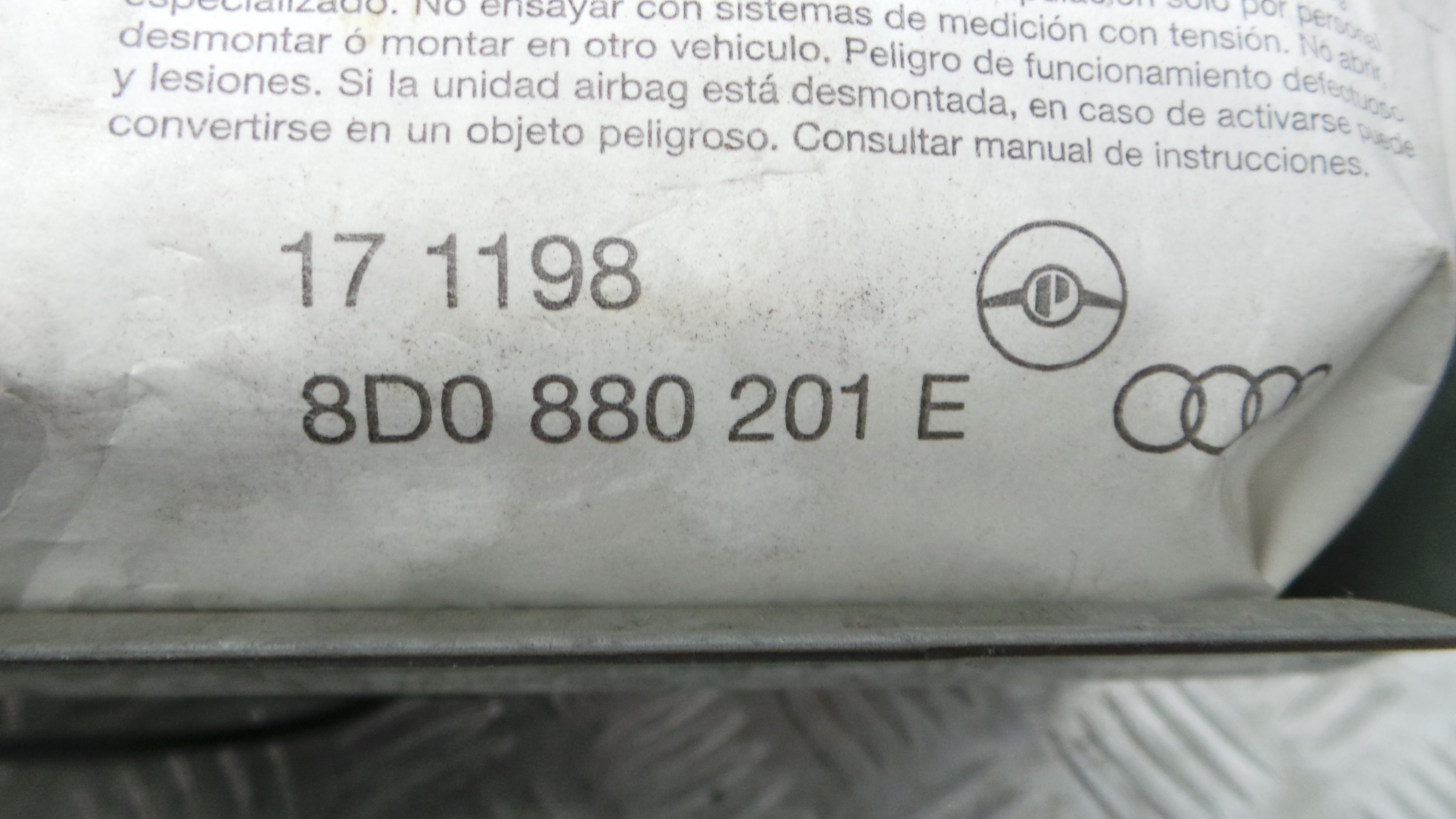 Airbag Passageiro 8D0880201E - AUDI A4 B5 Avant (8D5)-37825627