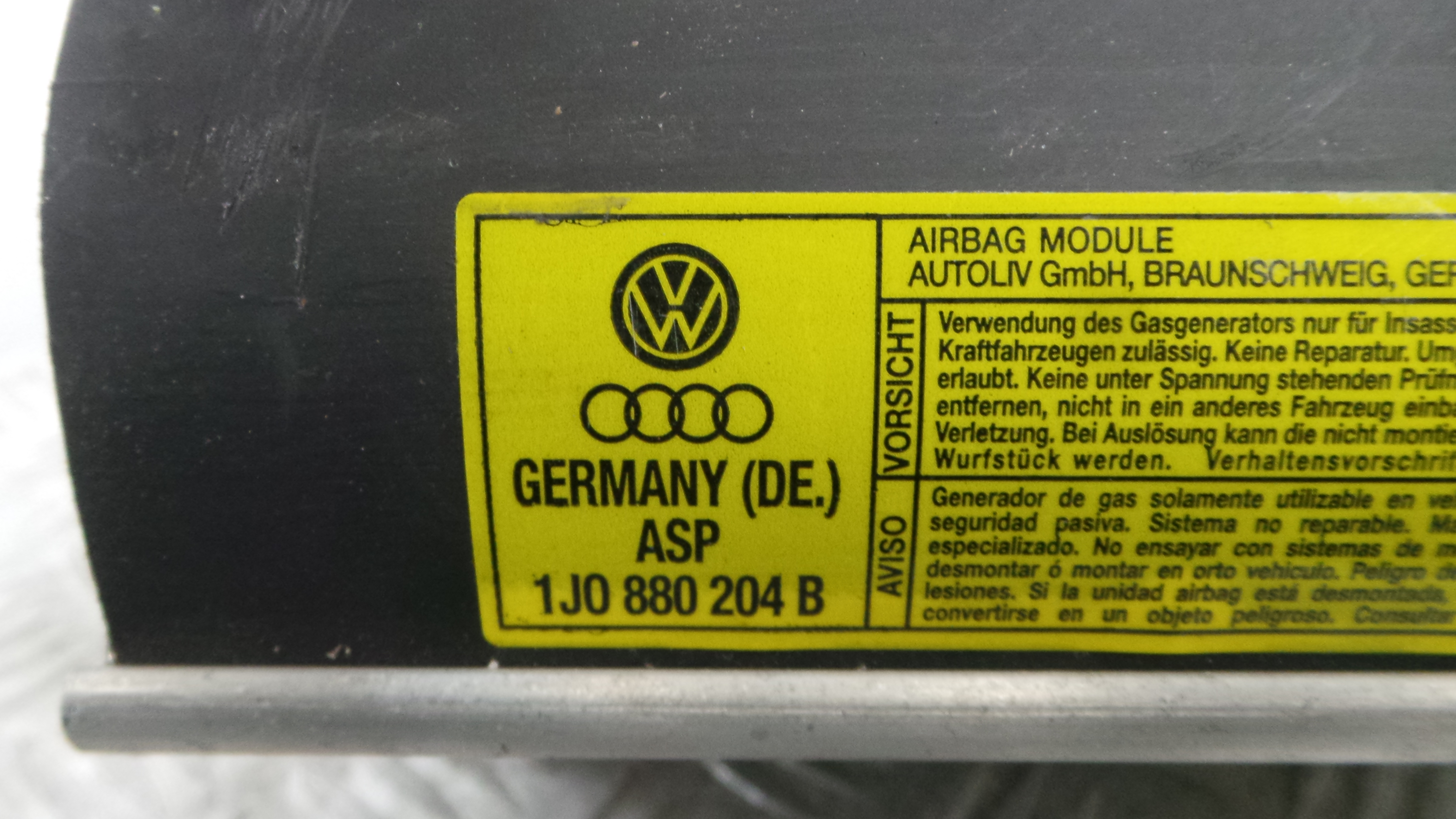 Airbag Passageiro 1J0880204B - VW GOLF IV (1J1), GOLF Mk IV (1J1)-37825630