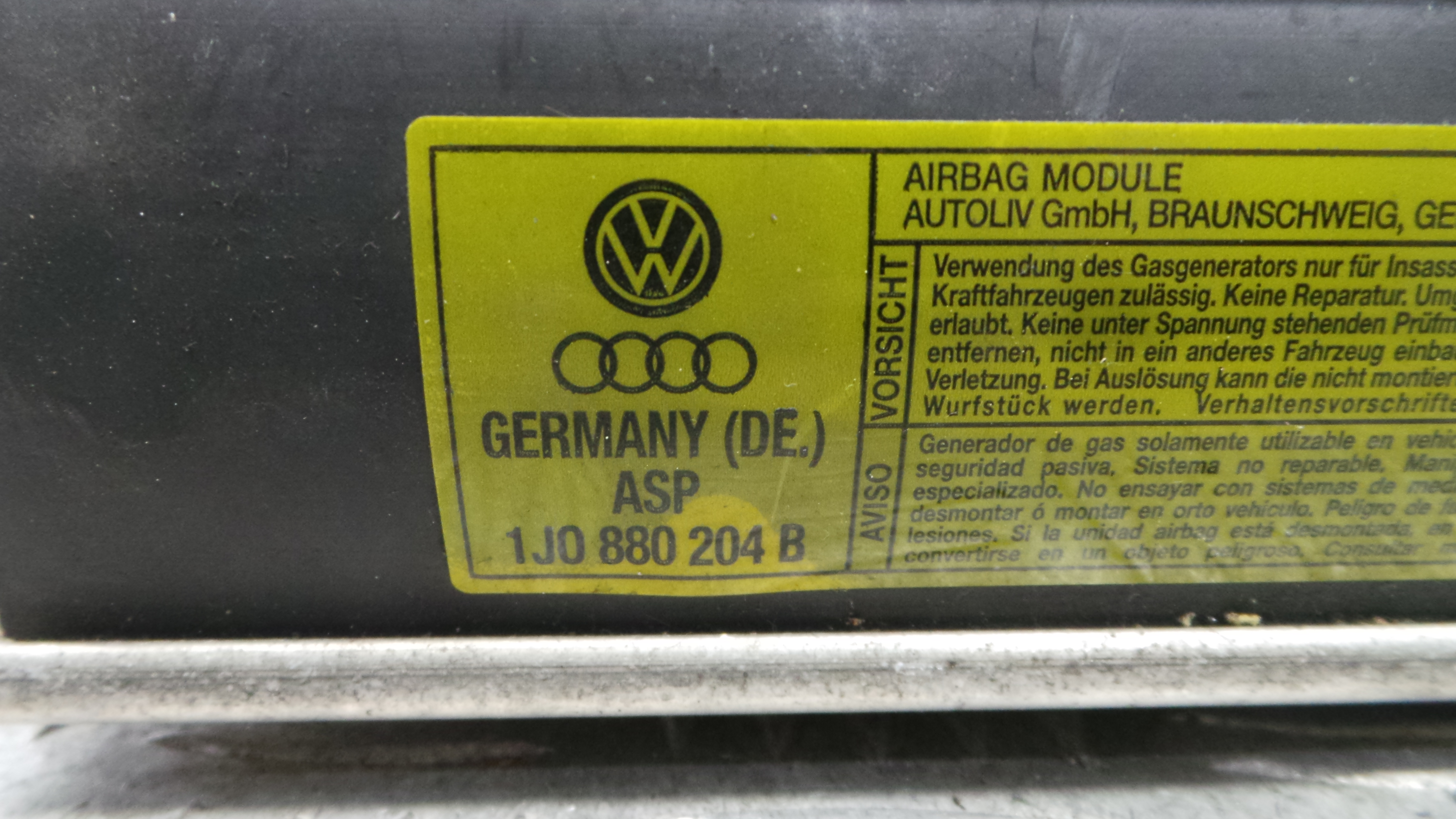 Airbag Passageiro 1J0880204B - VW GOLF IV (1J1), GOLF Mk IV (1J1)-37825663