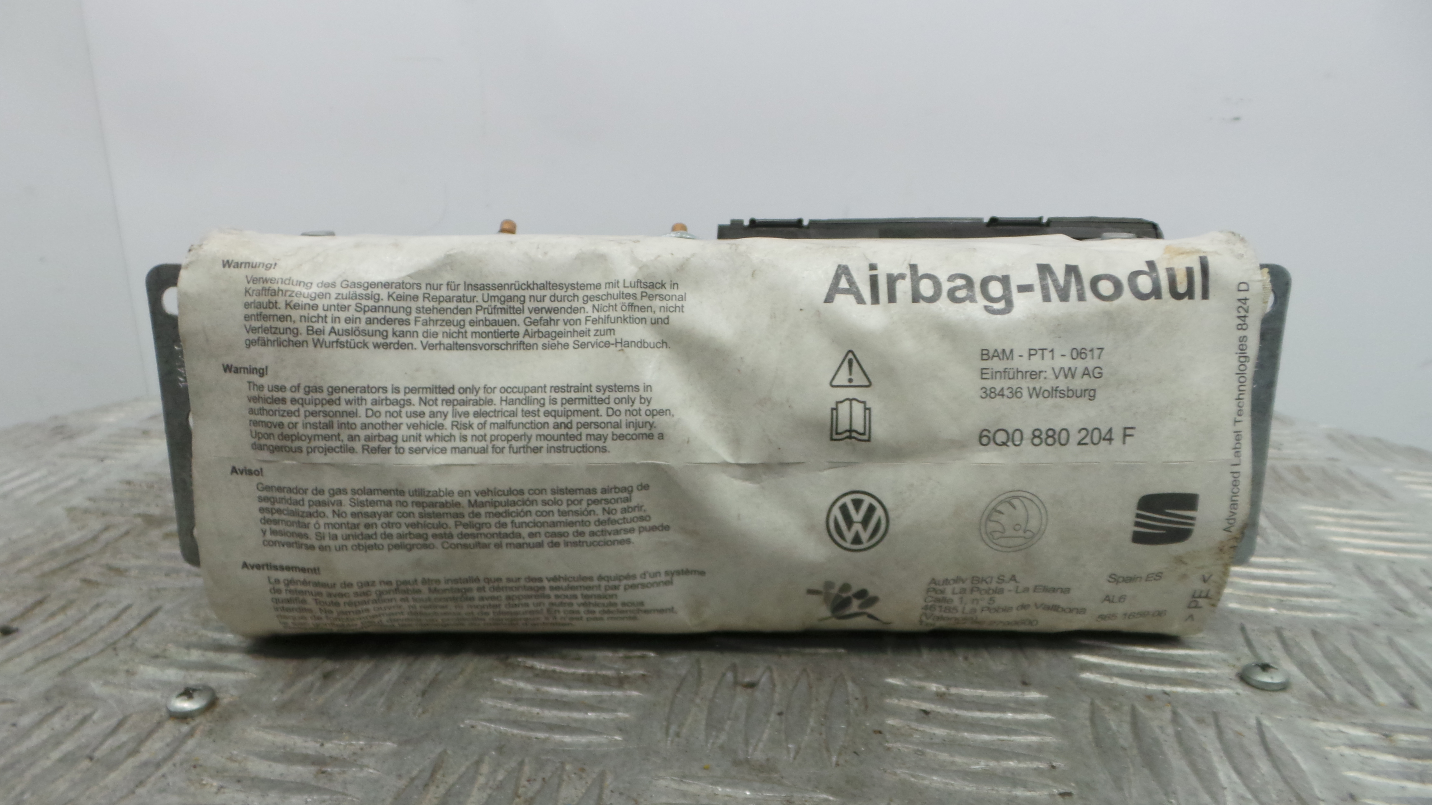 Airbag Passageiro 6Q0880204F - SEAT IBIZA III (6L1), IBIZA Mk III (6L1)-37825702 Airbag Passageiro 6Q0880204F - SEAT IBIZA III (6L1), IBIZA Mk III (6L1)-37825702