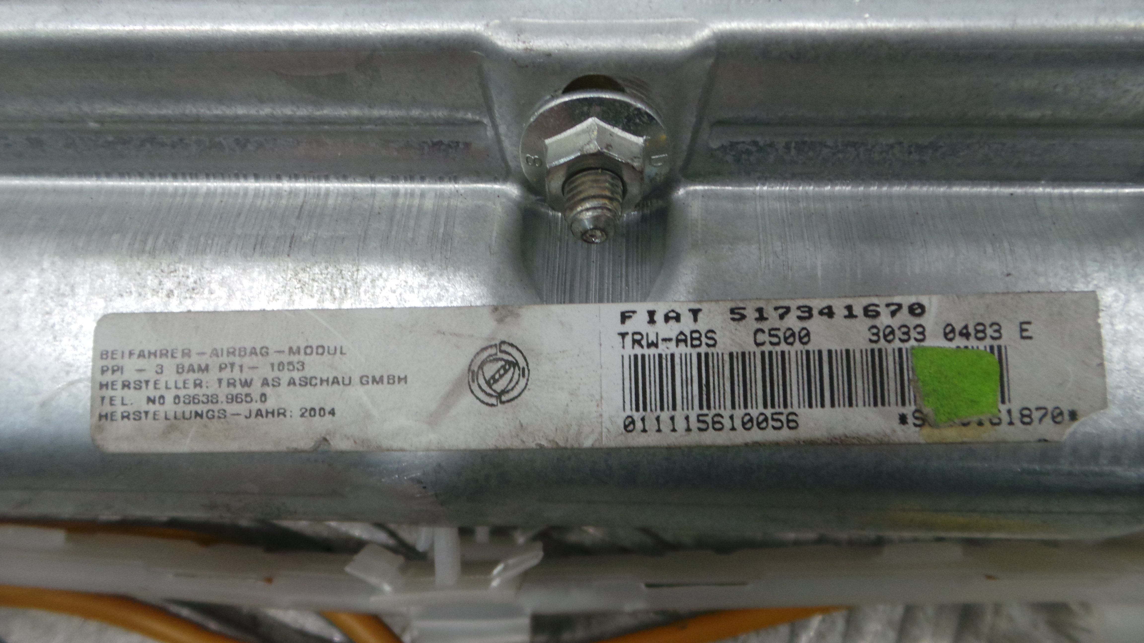 Airbag Passageiro 517341670 - FIAT STILO (192_)-37825747