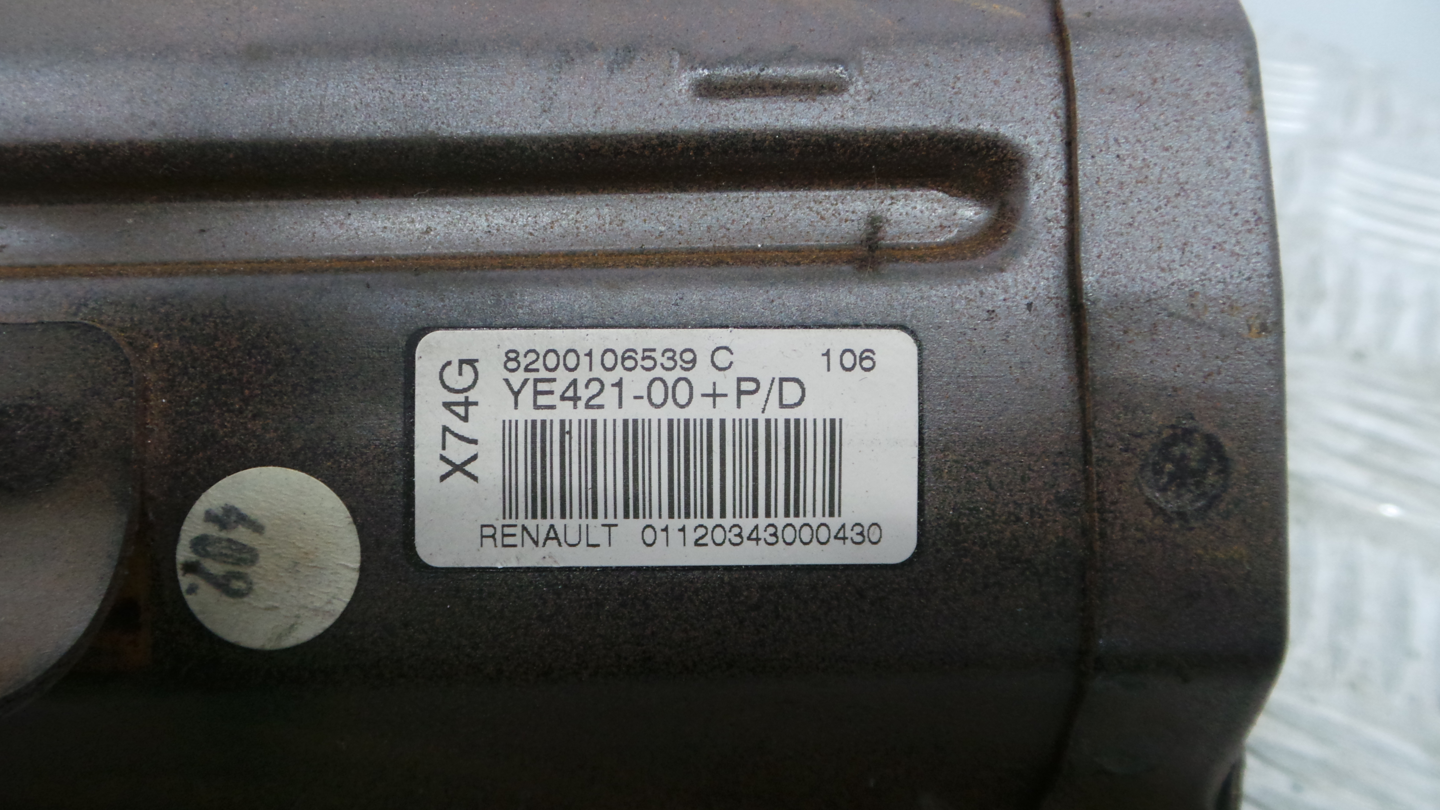 Airbag Passageiro 8200106539C - RENAULT LAGUNA II (BG0/1_)-37825781