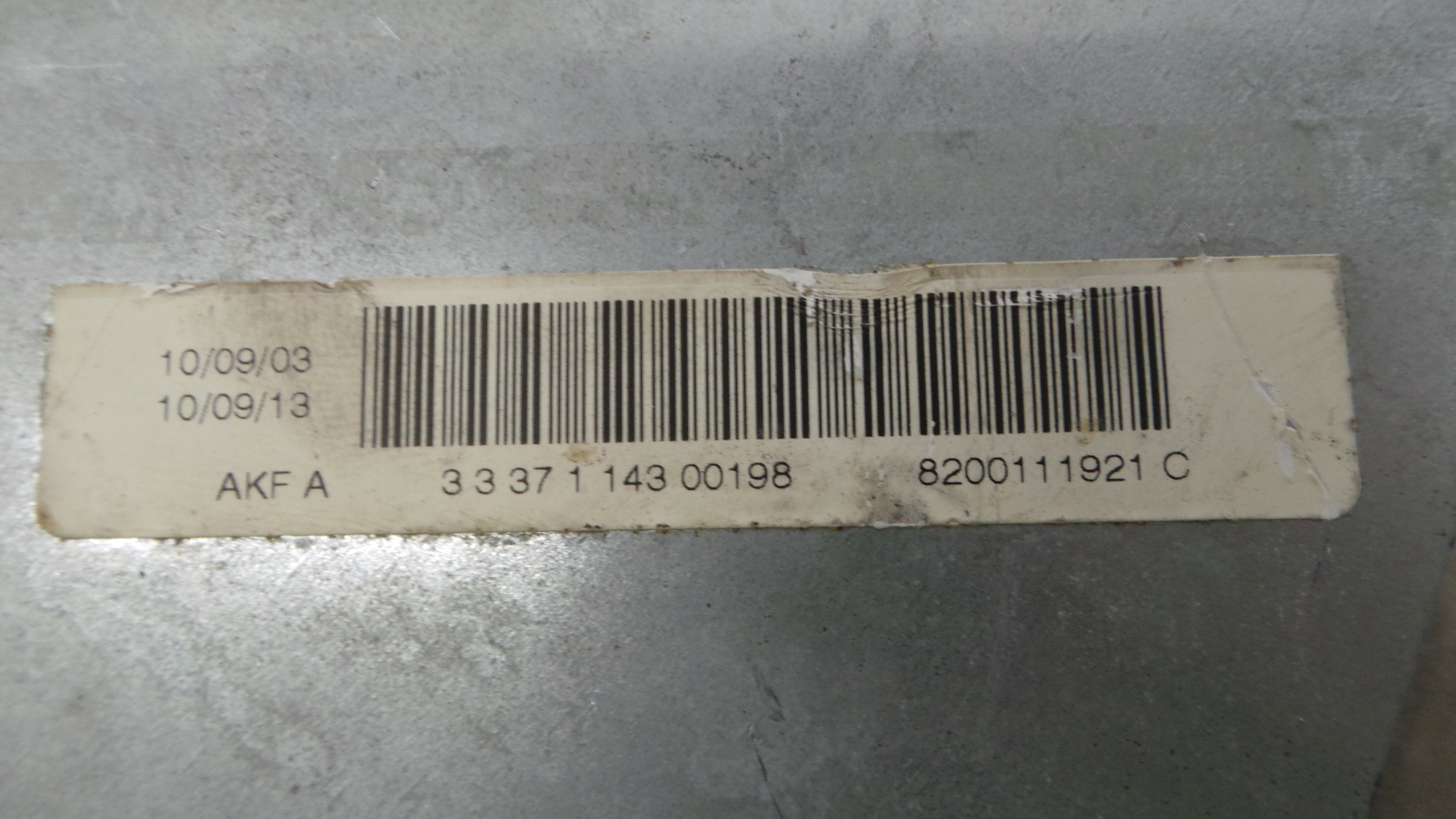 Airbag Banco Dto 8200111921C - RENAULT MEGANE II (BM0/1_, CM0/1_)-37825817