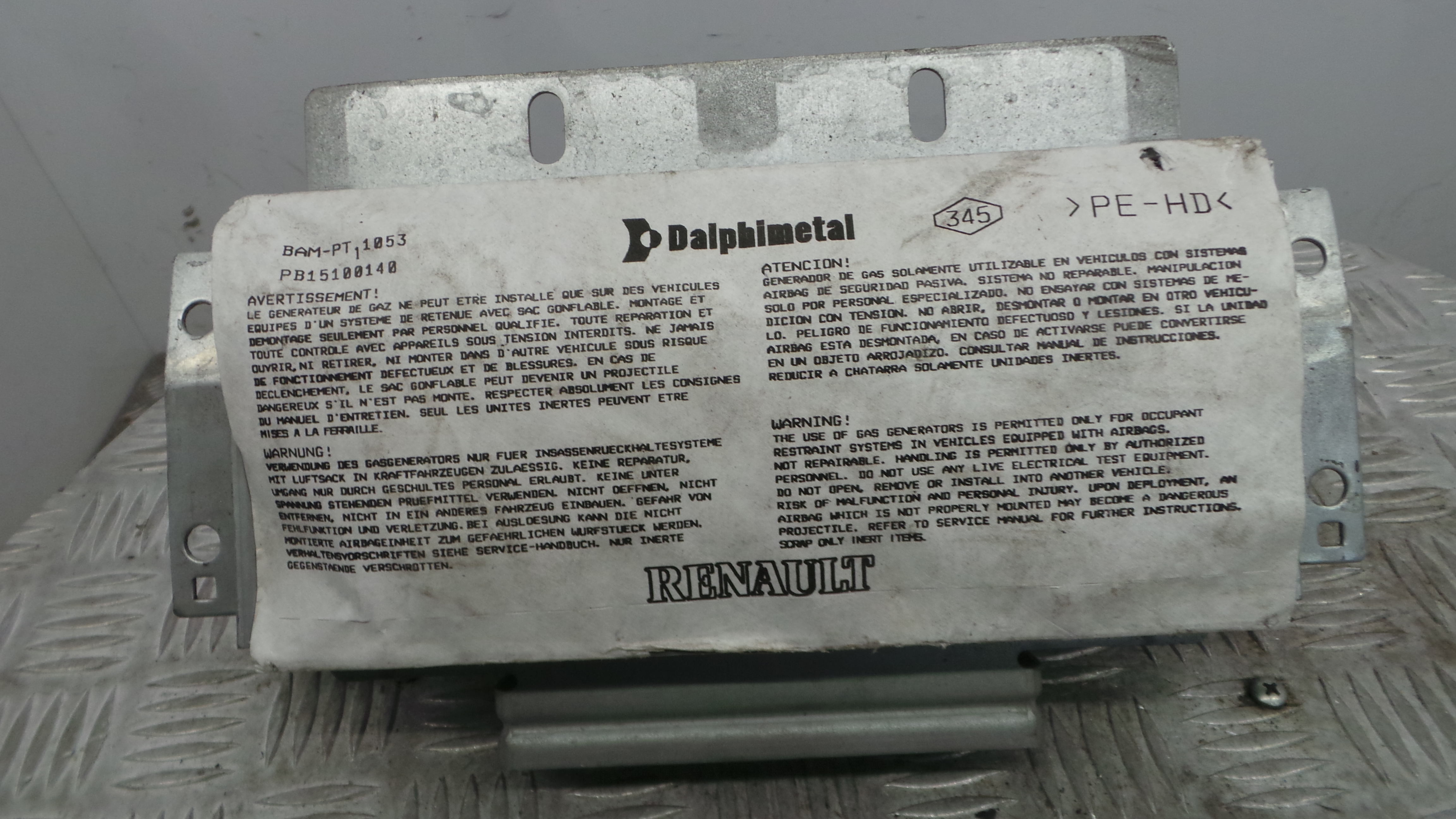 Airbag Passageiro 8200303496G - RENAULT CLIO III (BR0/1, CR0/1)-37825835 Airbag Passageiro 8200303496G - RENAULT CLIO III (BR0/1, CR0/1)-37825835