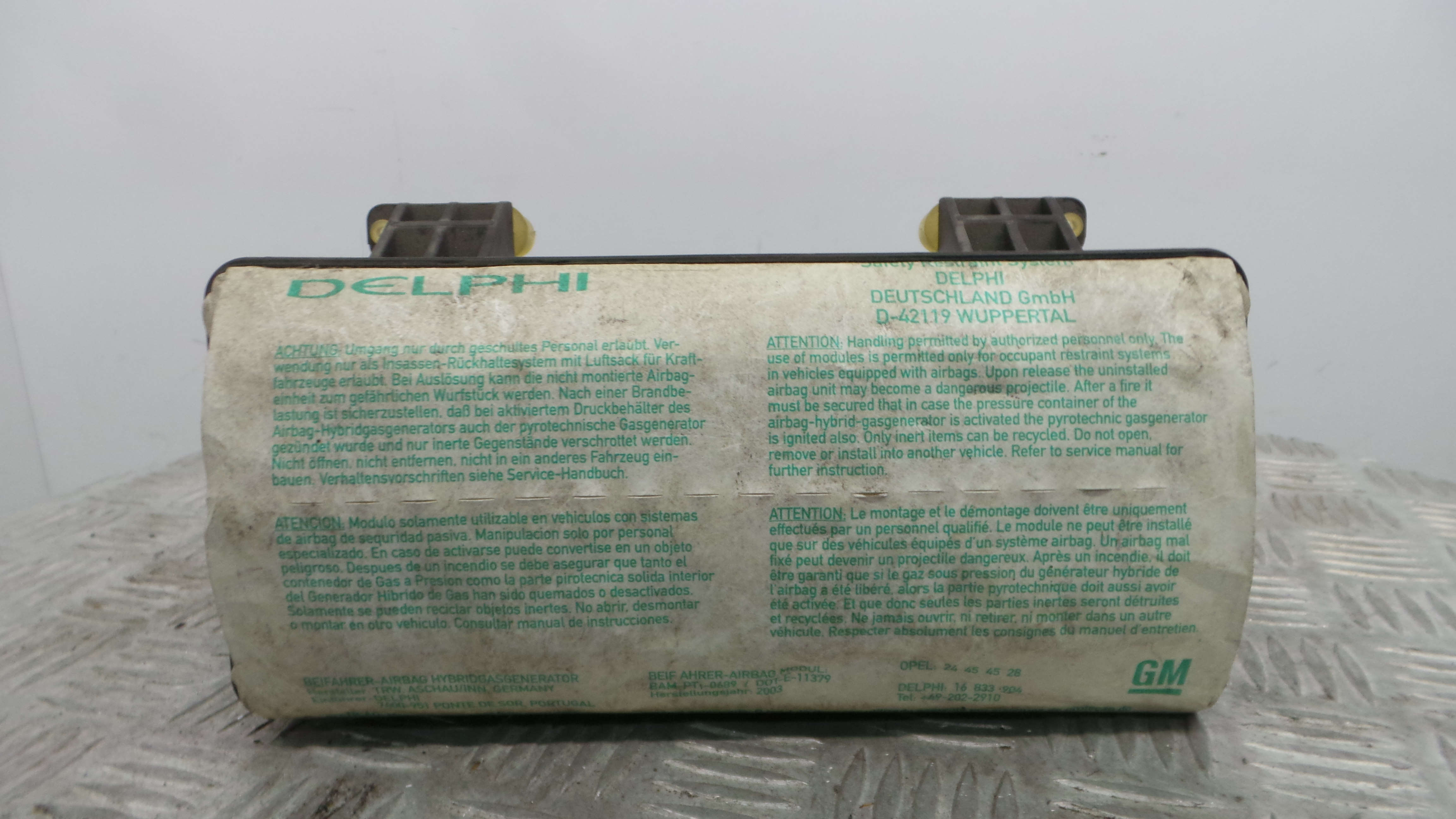 Airbag Passageiro 24454528 - OPEL CORSA C (X01)-37829403 Airbag Passageiro 24454528 - OPEL CORSA C (X01)-37829403