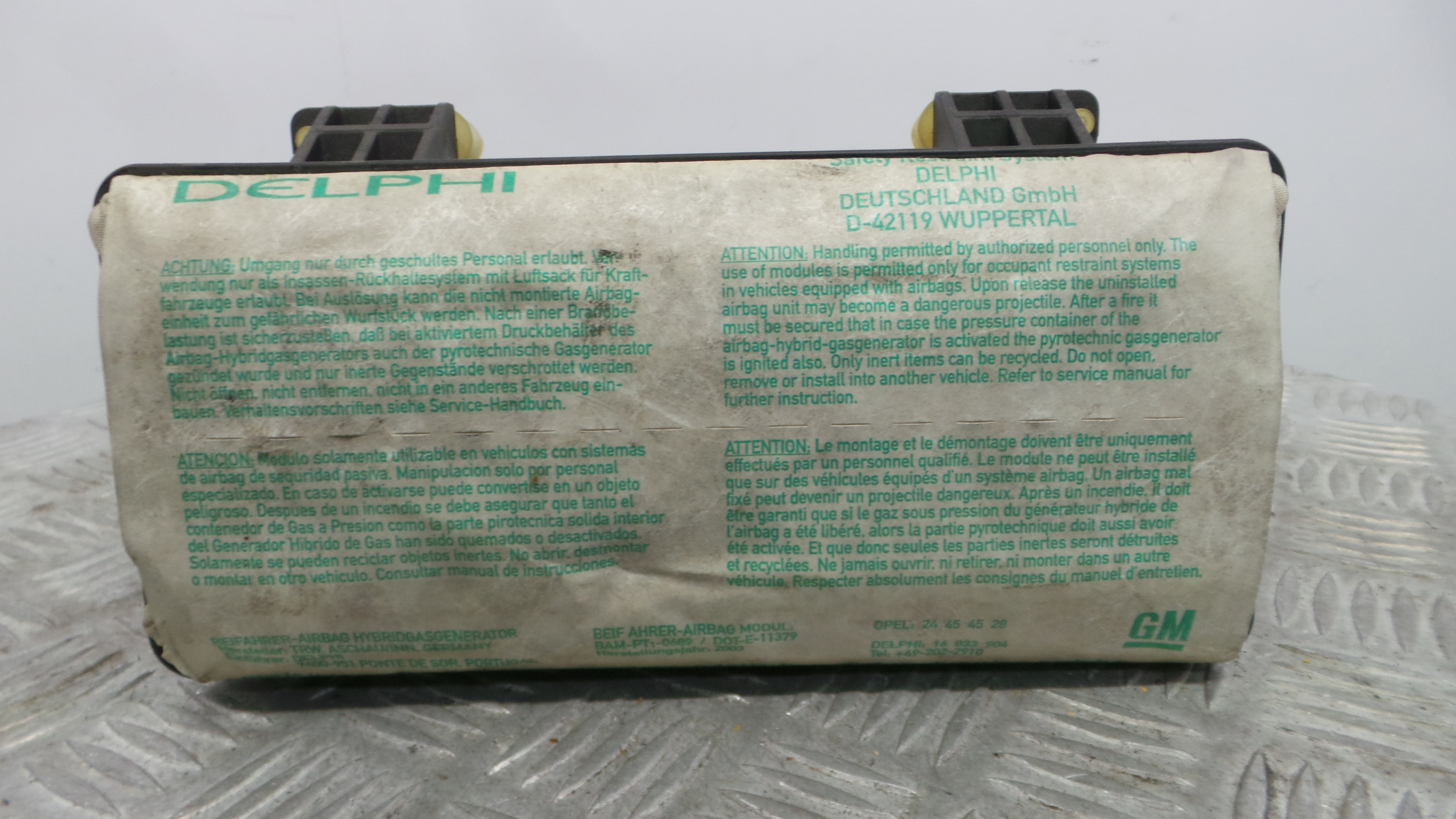 Airbag Passageiro 24454528 - OPEL CORSA C (X01)-37829406 Airbag Passageiro 24454528 - OPEL CORSA C (X01)-37829406