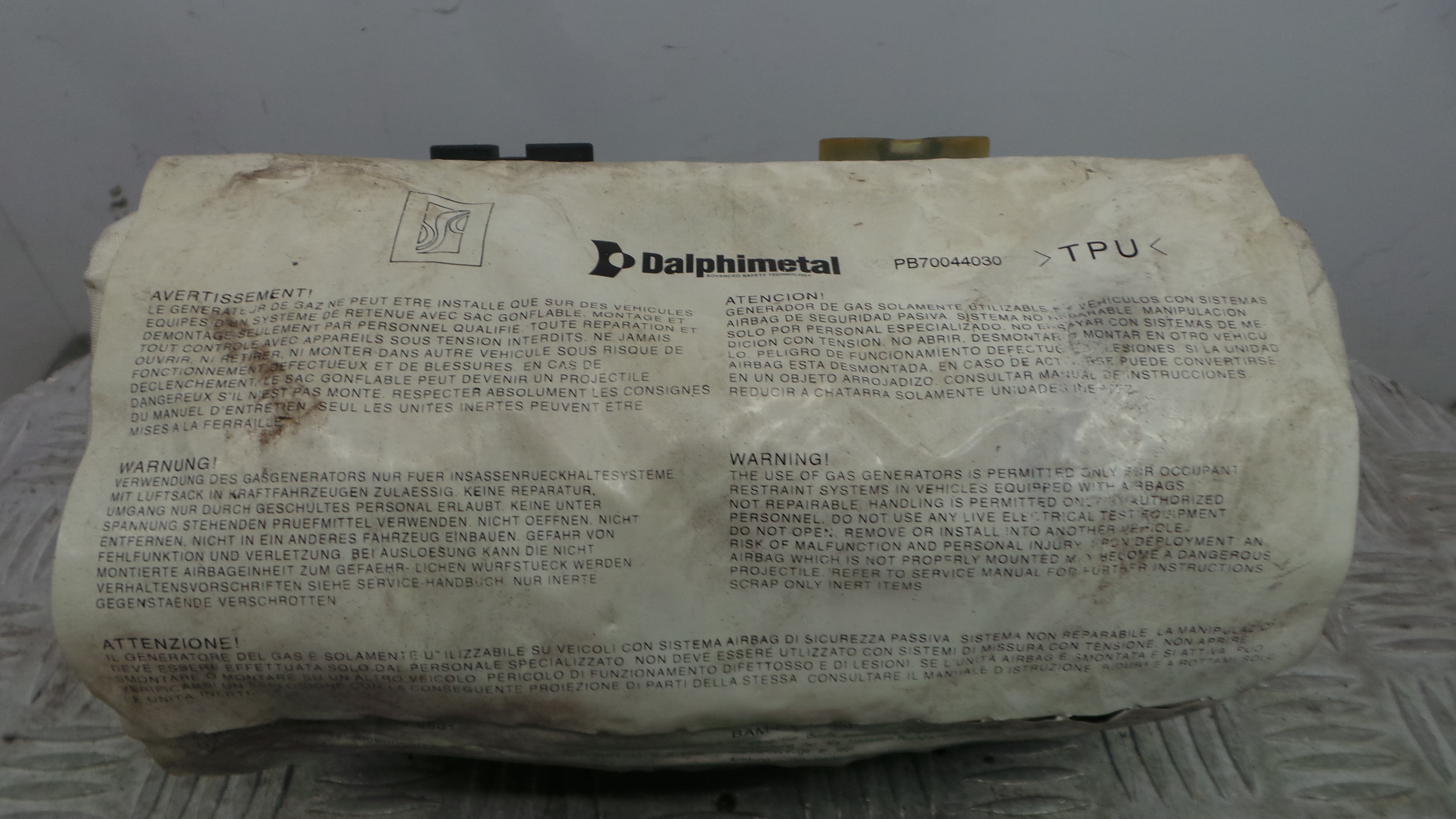 Airbag Passageiro 13152361 - OPEL CORSA D (S07)-38045695 Airbag Passageiro 13152361 - OPEL CORSA D (S07)-38045695