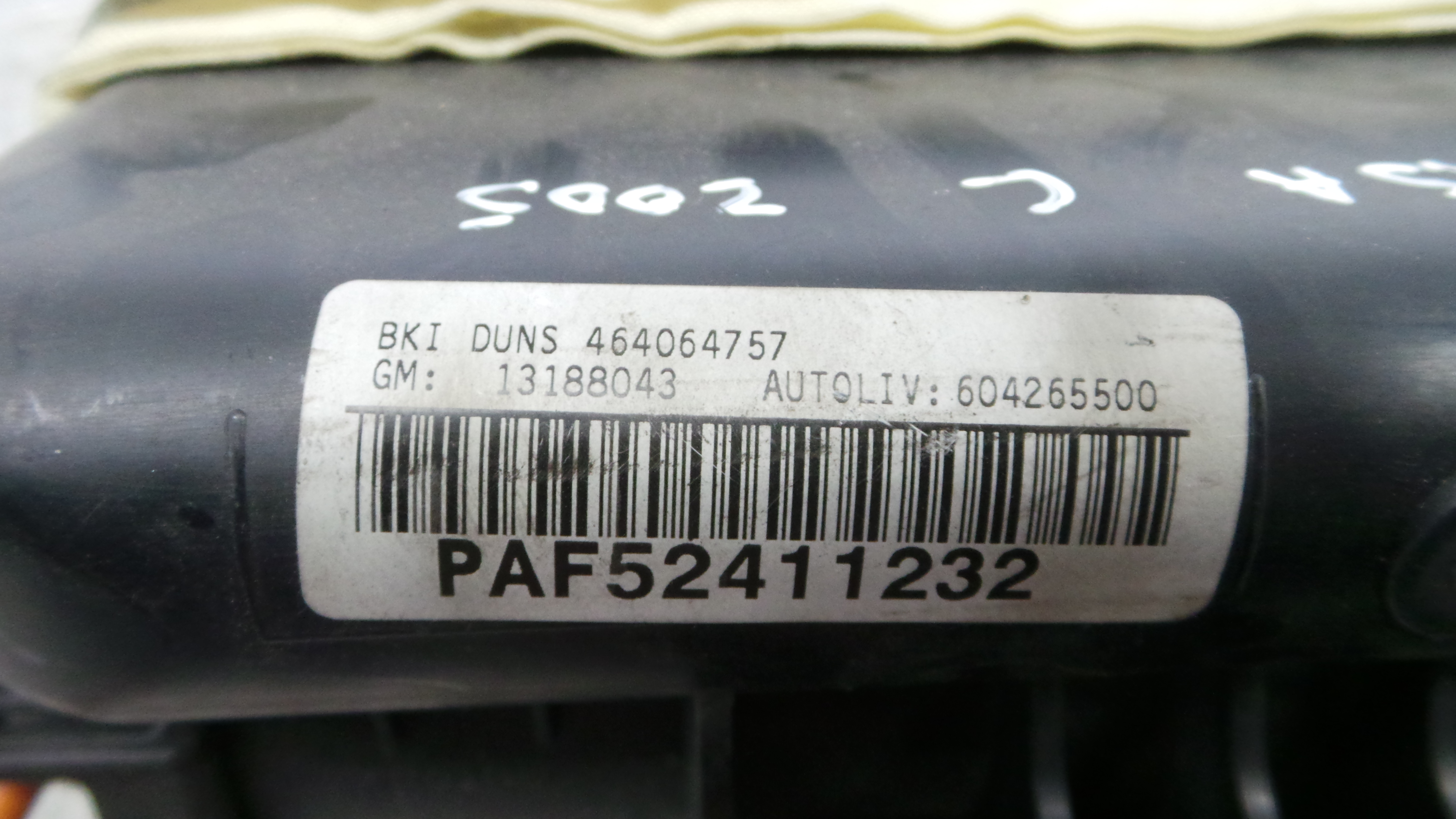 Airbag Passageiro 13188043 - OPEL CORSA C (X01)-38045698