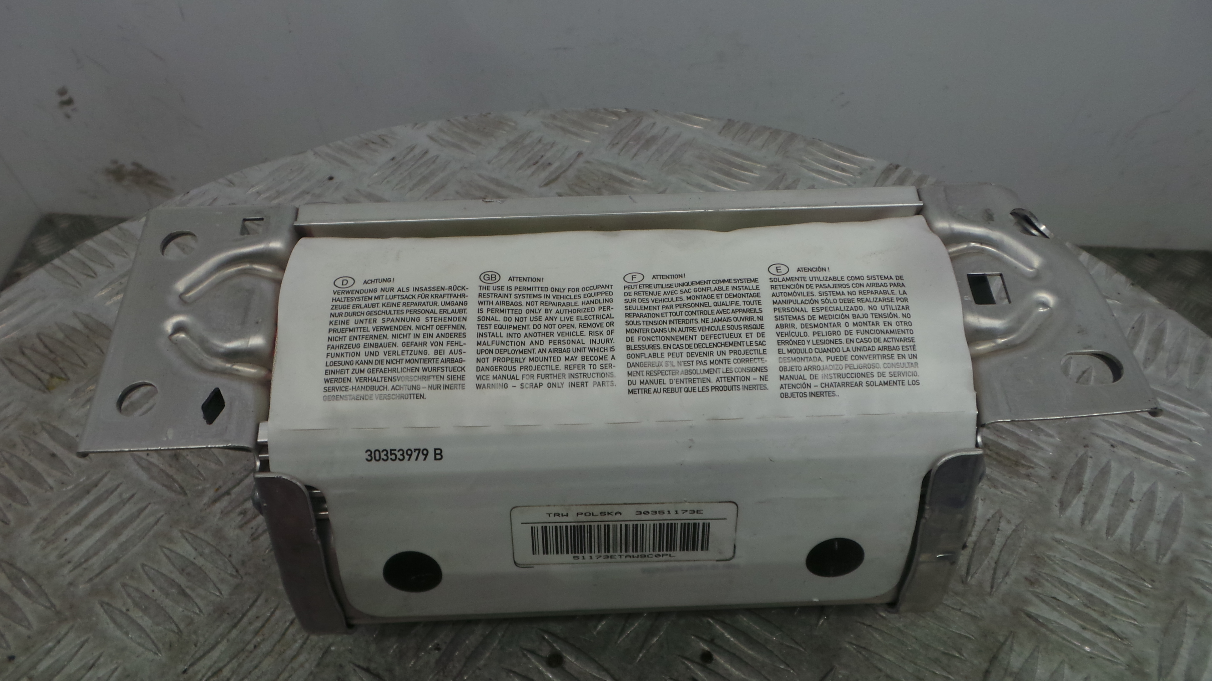 Airbag Passageiro 39911322404C - BMW 1 (E87)-38045777 Airbag Passageiro 39911322404C - BMW 1 (E87)-38045777