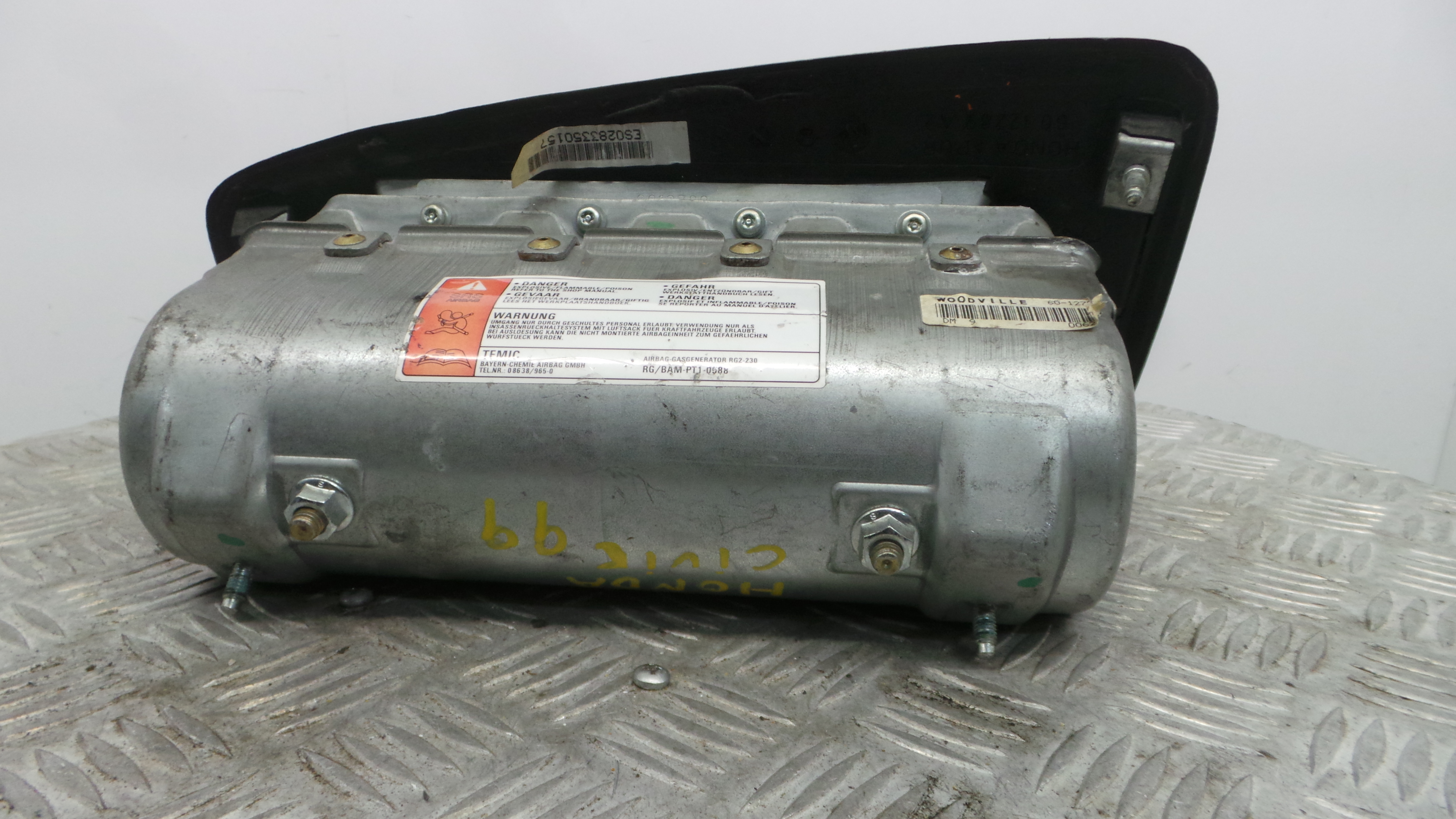 Airbag Passageiro 6012784 - HONDA CIVIC VI Hatchback (EJ, EK)-38046419