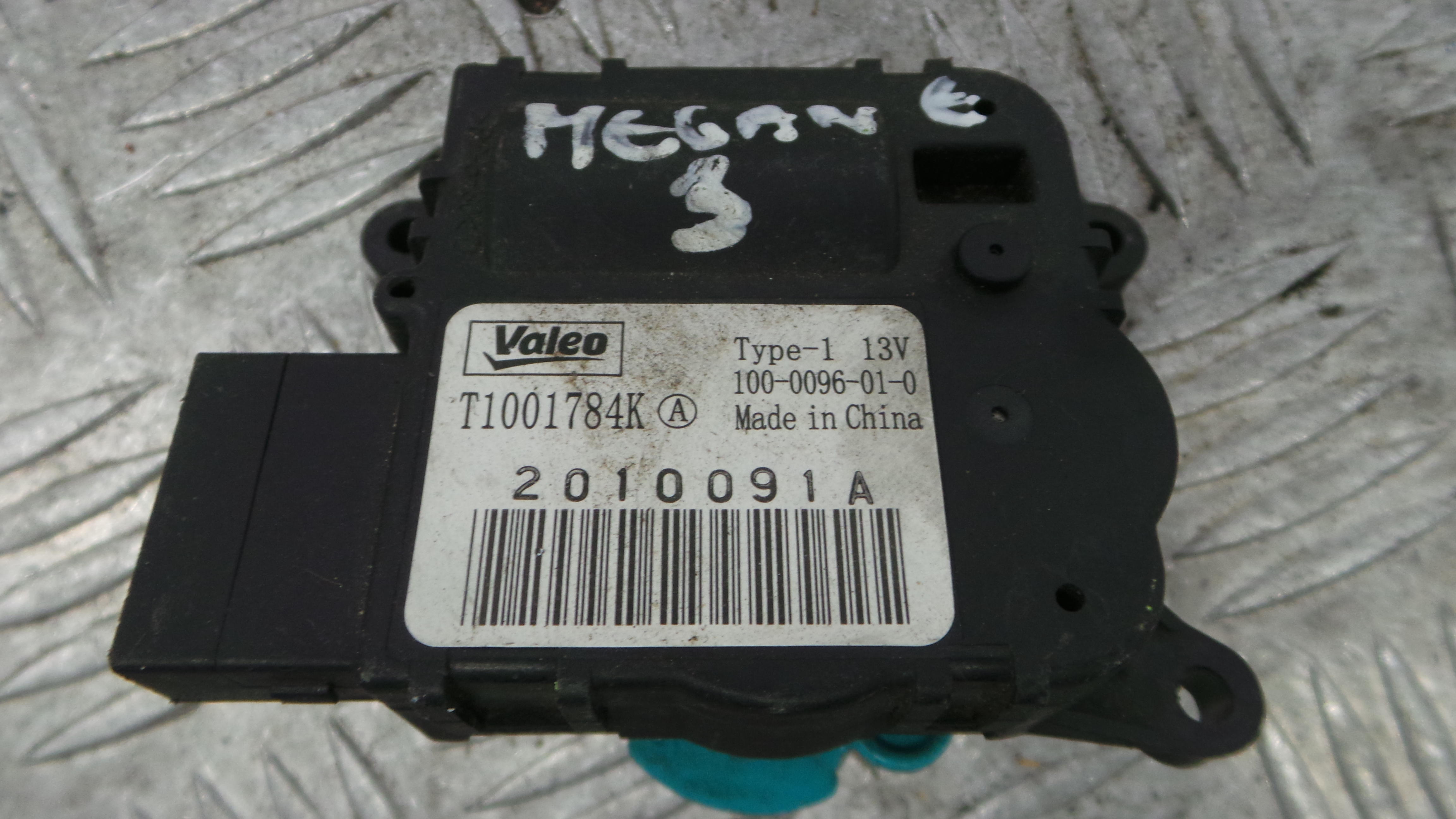 Atuador do Circuito de Ar  T1001784K - RENAULT MEGANE III Hatchback (BZ0/1_, B3_)-38050271