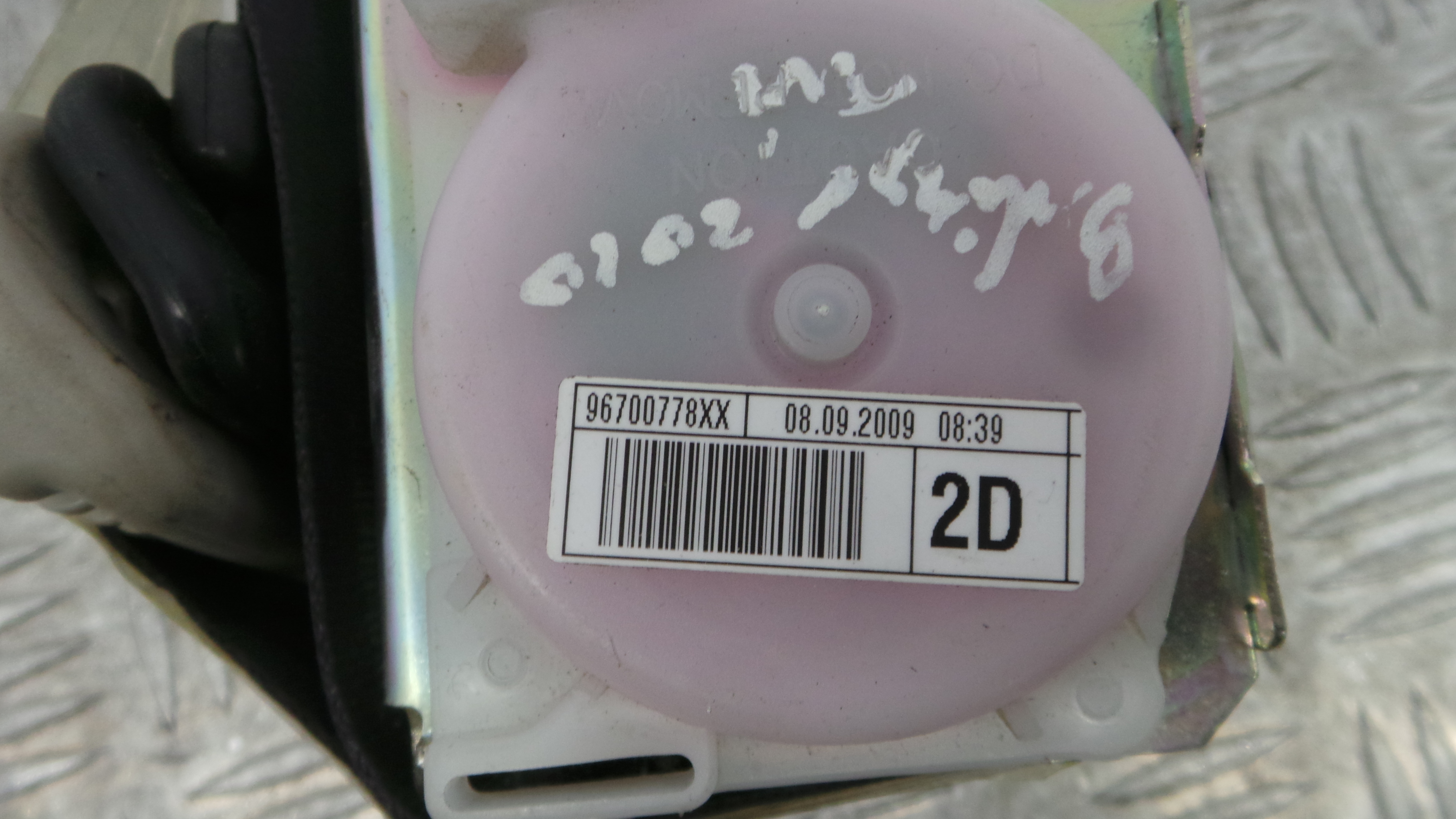 Cinto Trás Dto 96700778XX - CITROËN BERLINGO Caixa/monovolume (B9)-38059726