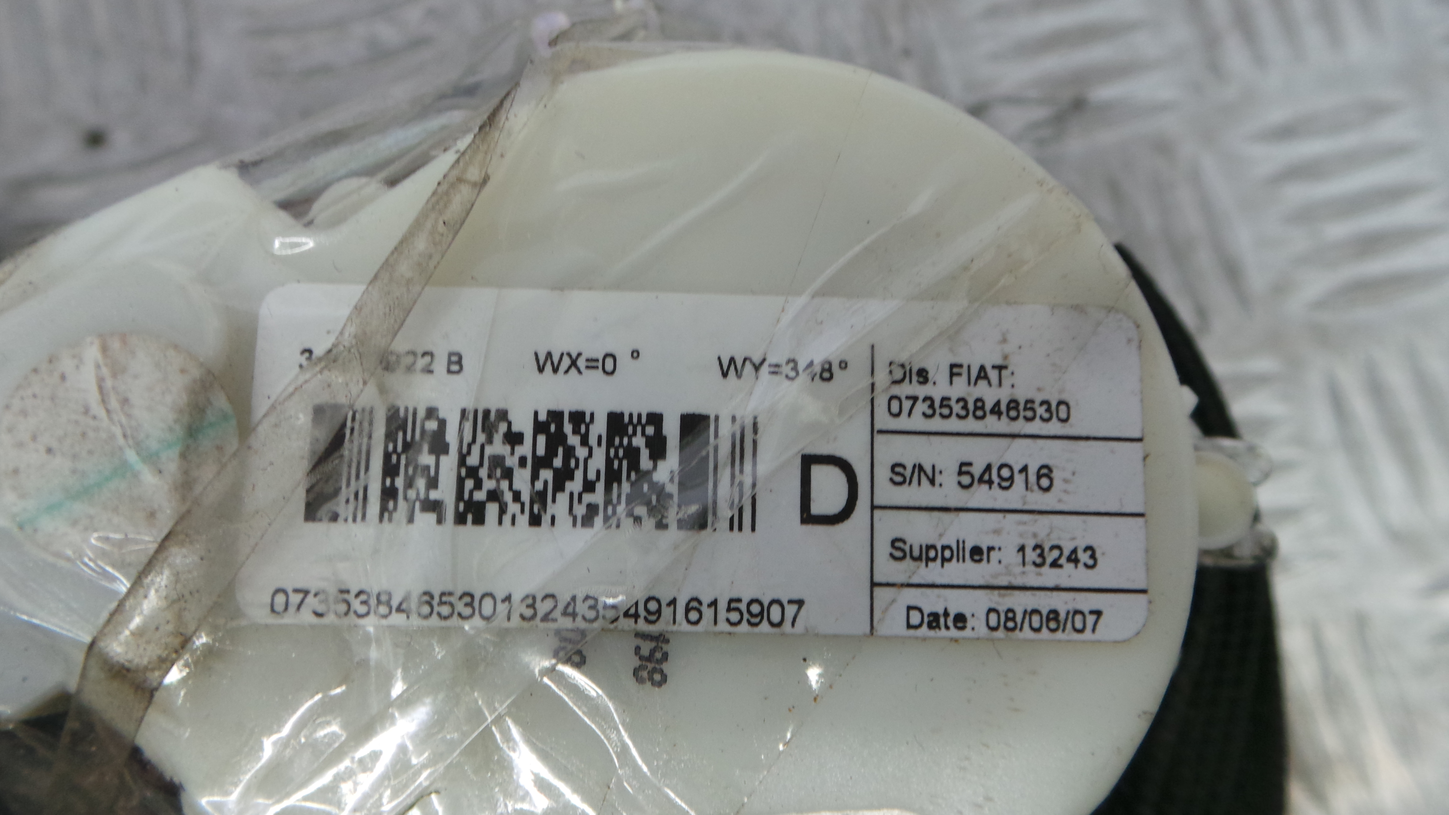 Cinto Frente Direito   07353846530 - FIAT BRAVO II (198_)-38060502