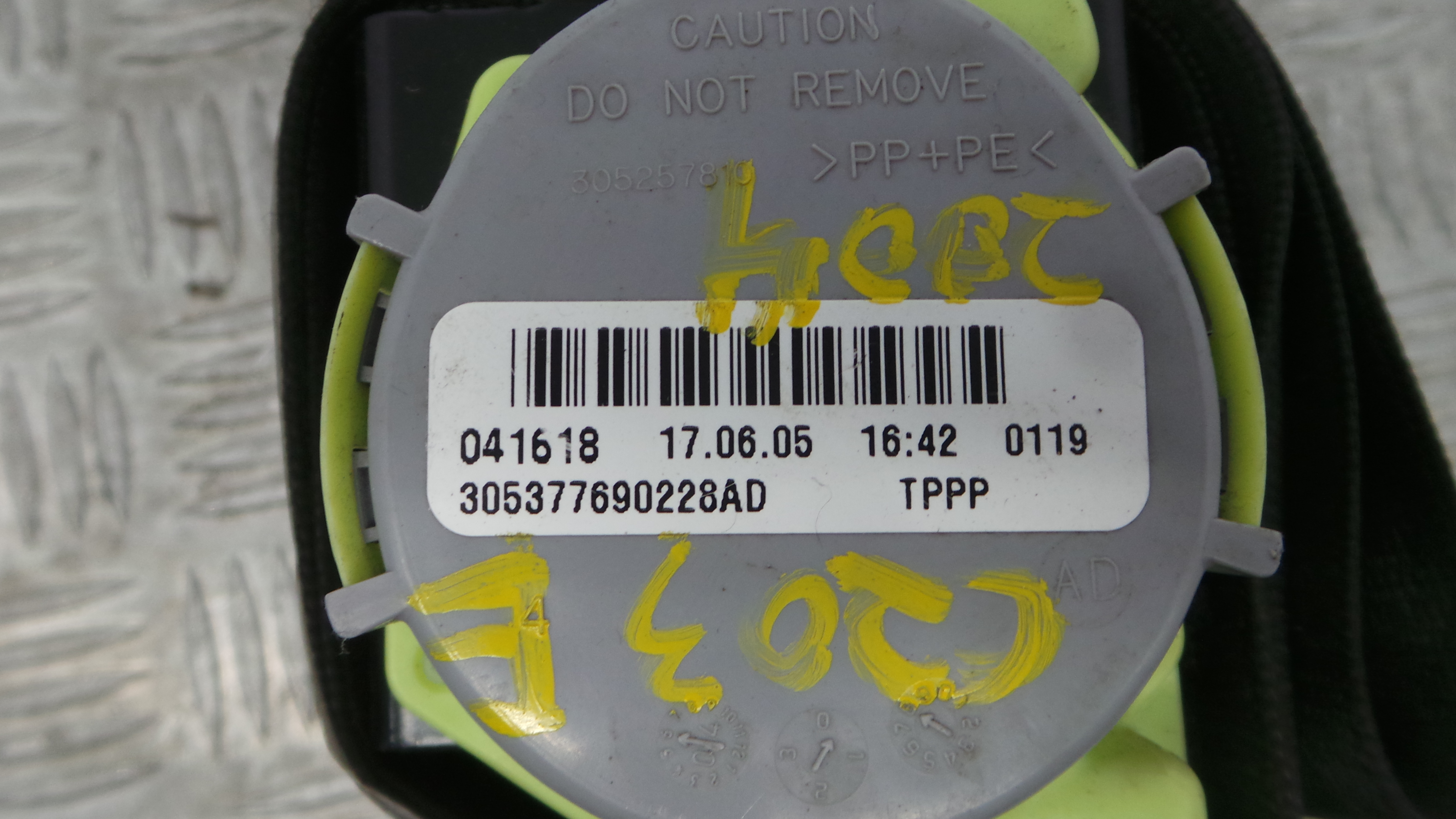 Cinto Frente Esq 305377690228AD - MERCEDES-BENZ C-CLASS Coupé (CL203), C-CLASS Coupe Sport (CL203)-38060871