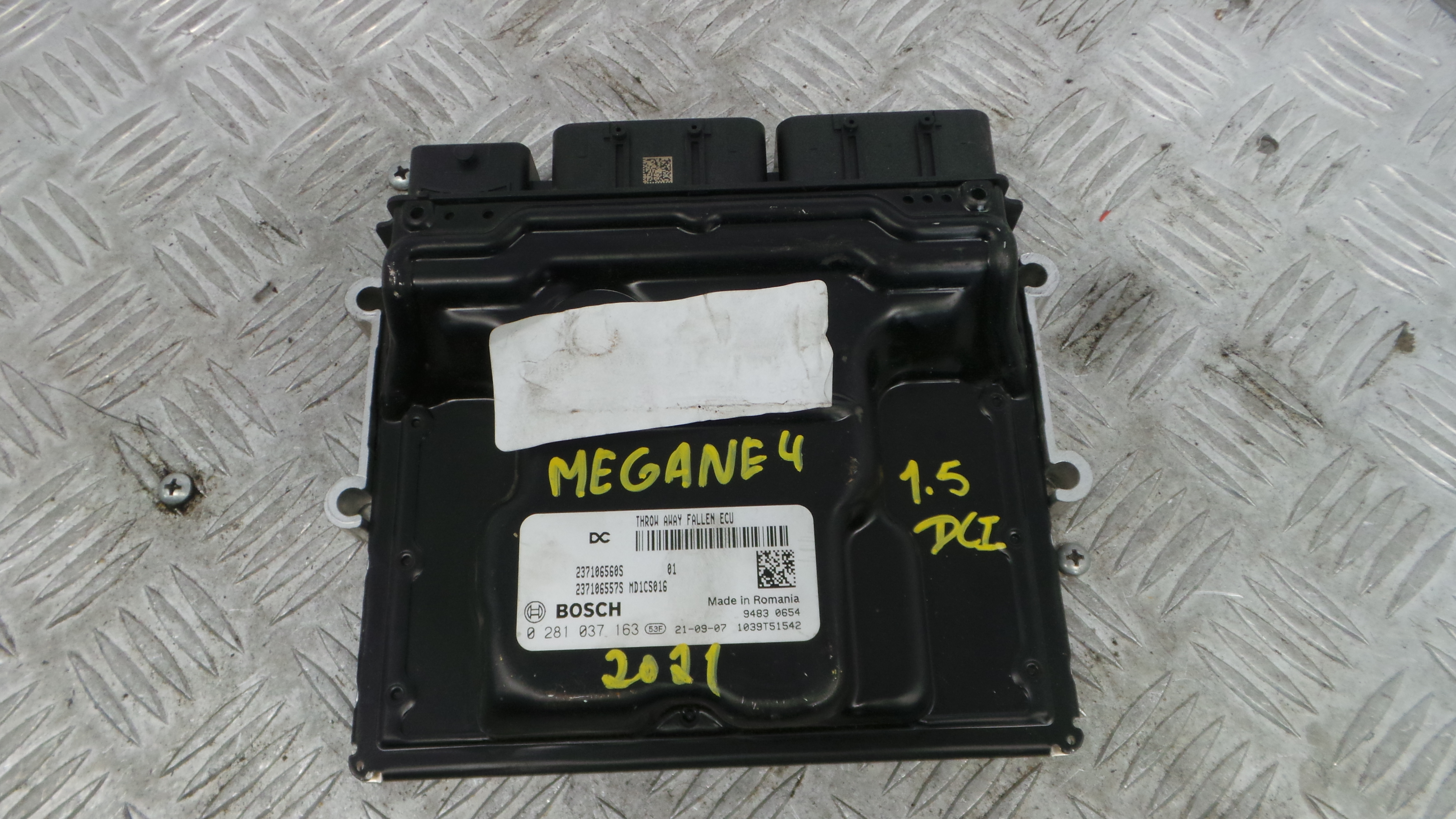 Centralina do Motor 0281037163 - RENAULT MEGANE IV Hatchback (B9A/M/N_)-38061896 Centralina do Motor 0281037163 - RENAULT MEGANE IV Hatchback (B9A/M/N_)-38061896