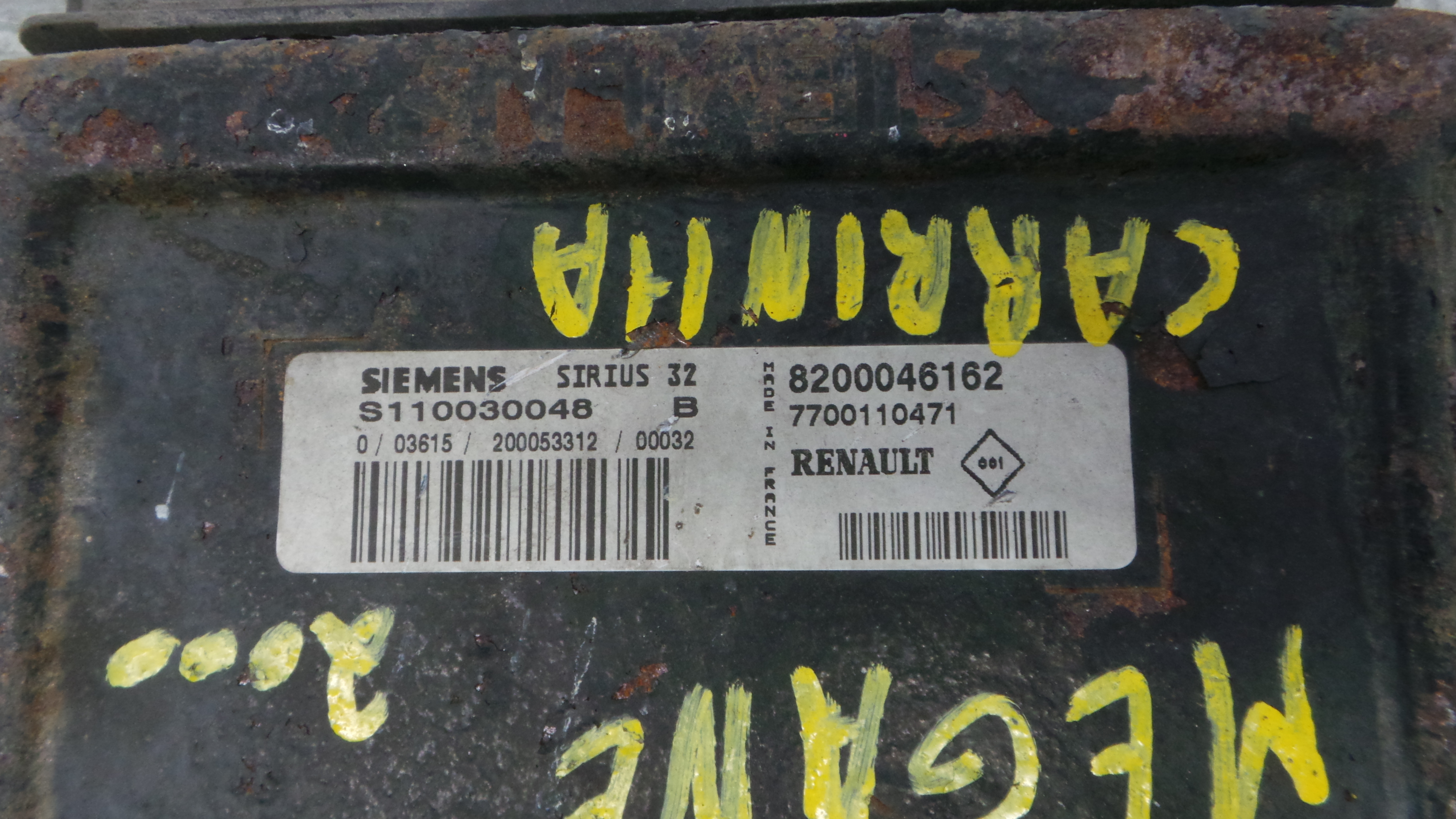 Centralina do Motor 8200046162 - RENAULT MEGANE I Break (KA0/1_), MEGANE I Grandtour (KA0/1_)-38061900