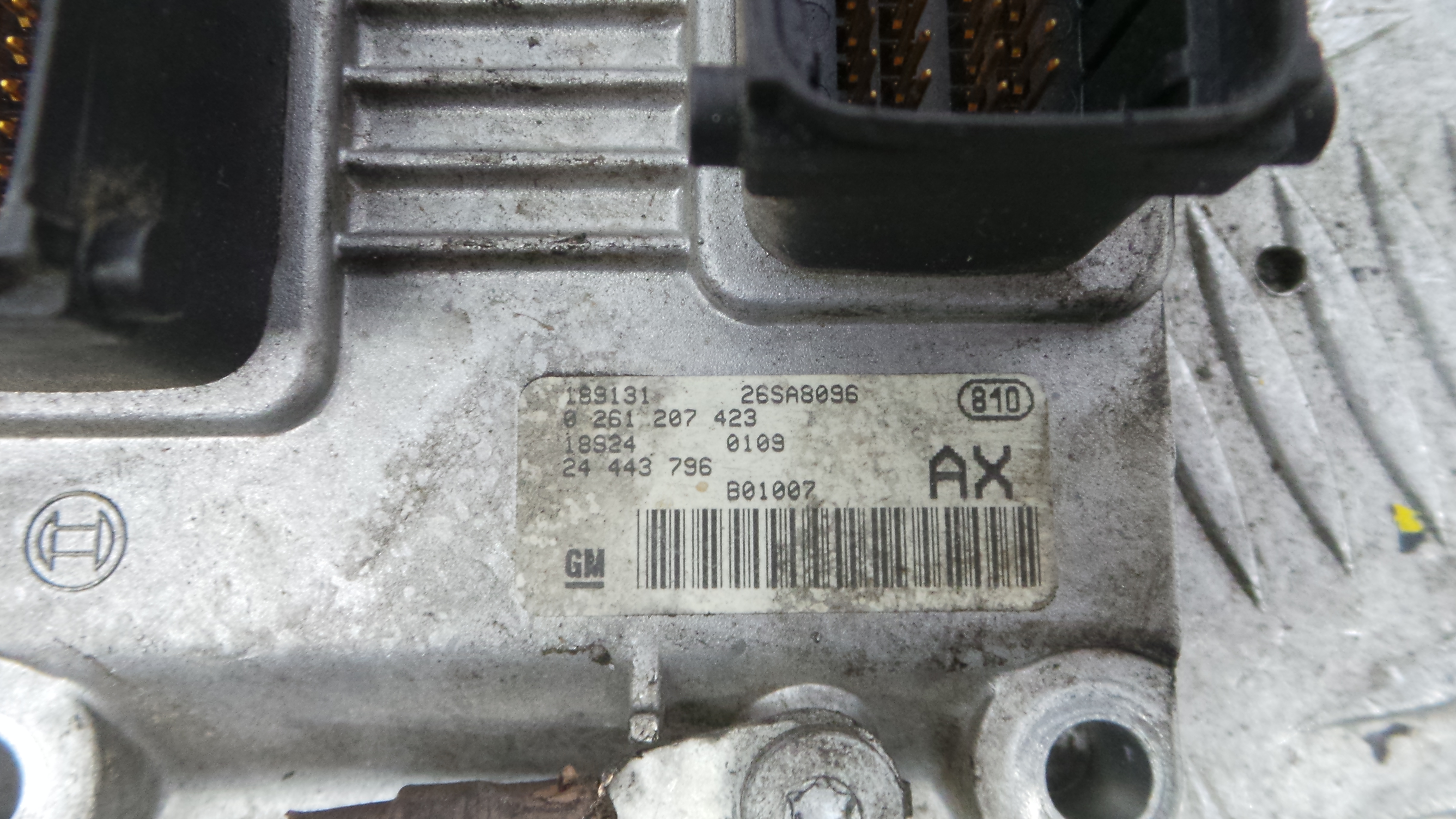 Centralina do Motor 24443796 - OPEL CORSA C (X01)-38061919