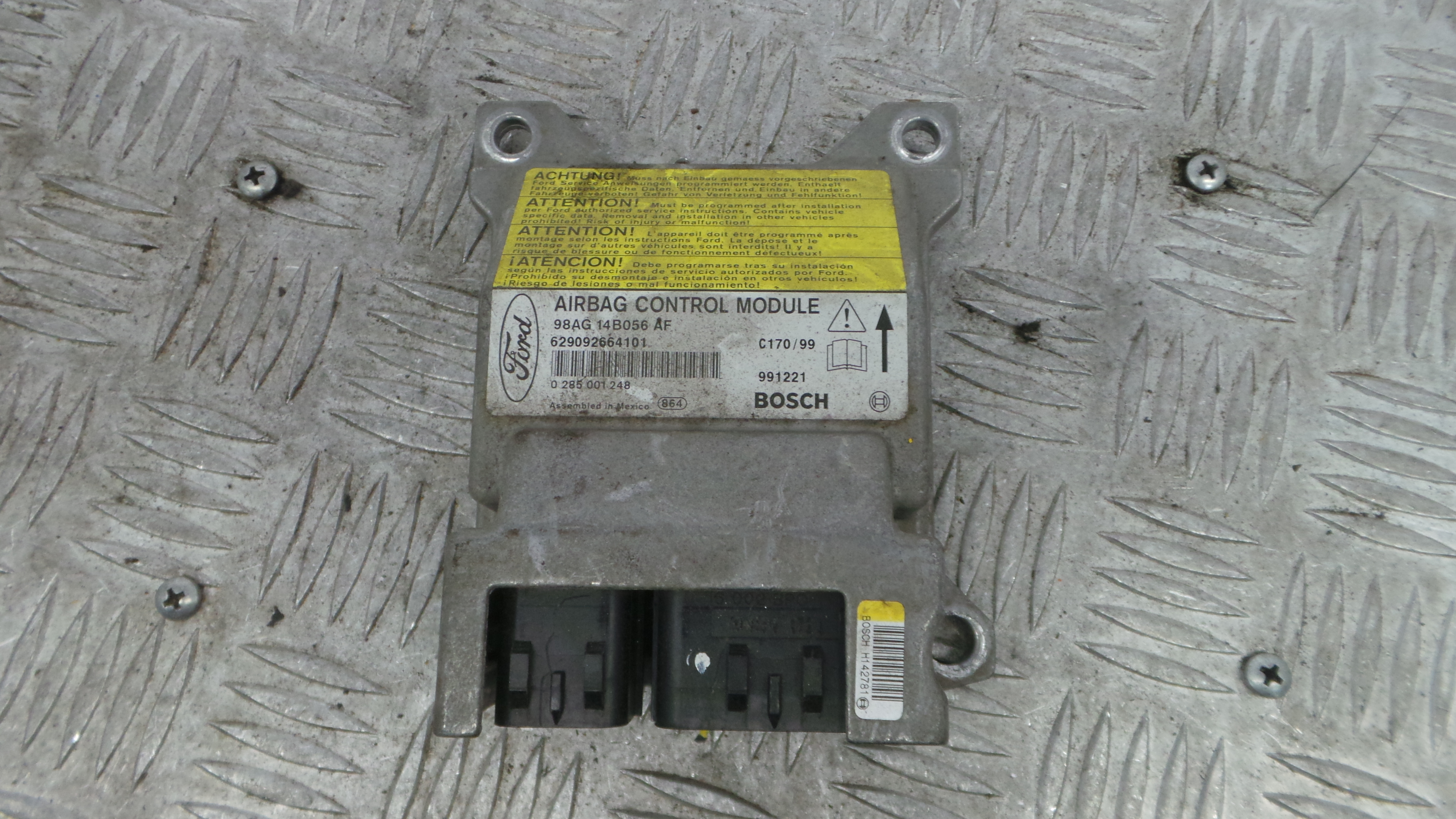 Centralina de Airbags 98AG-14B056-AF - FORD FOCUS I (DAW, DBW)-38061953