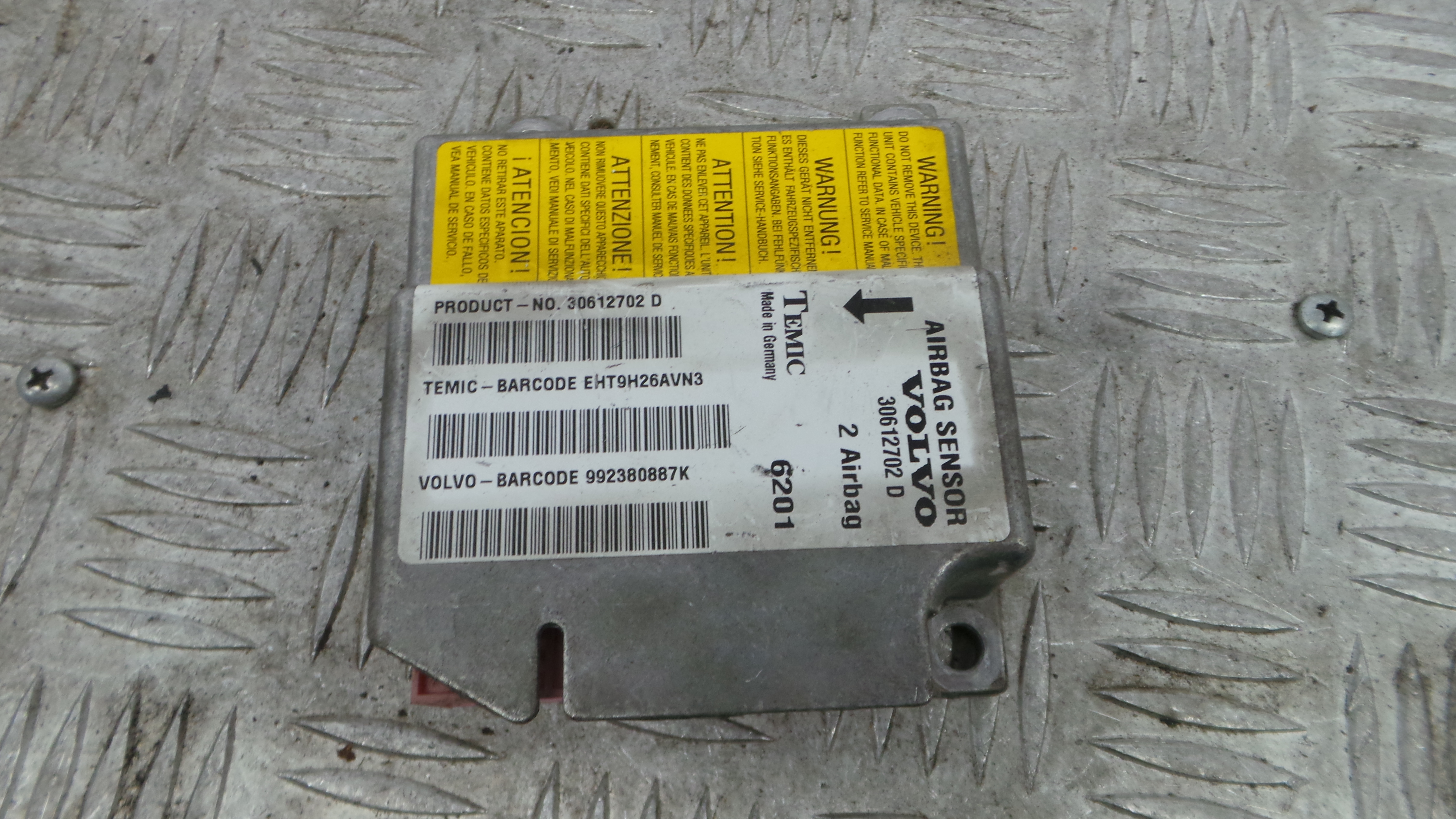Centralina de Airbags 30612702D - VOLVO V40 Combi (645)-38061959