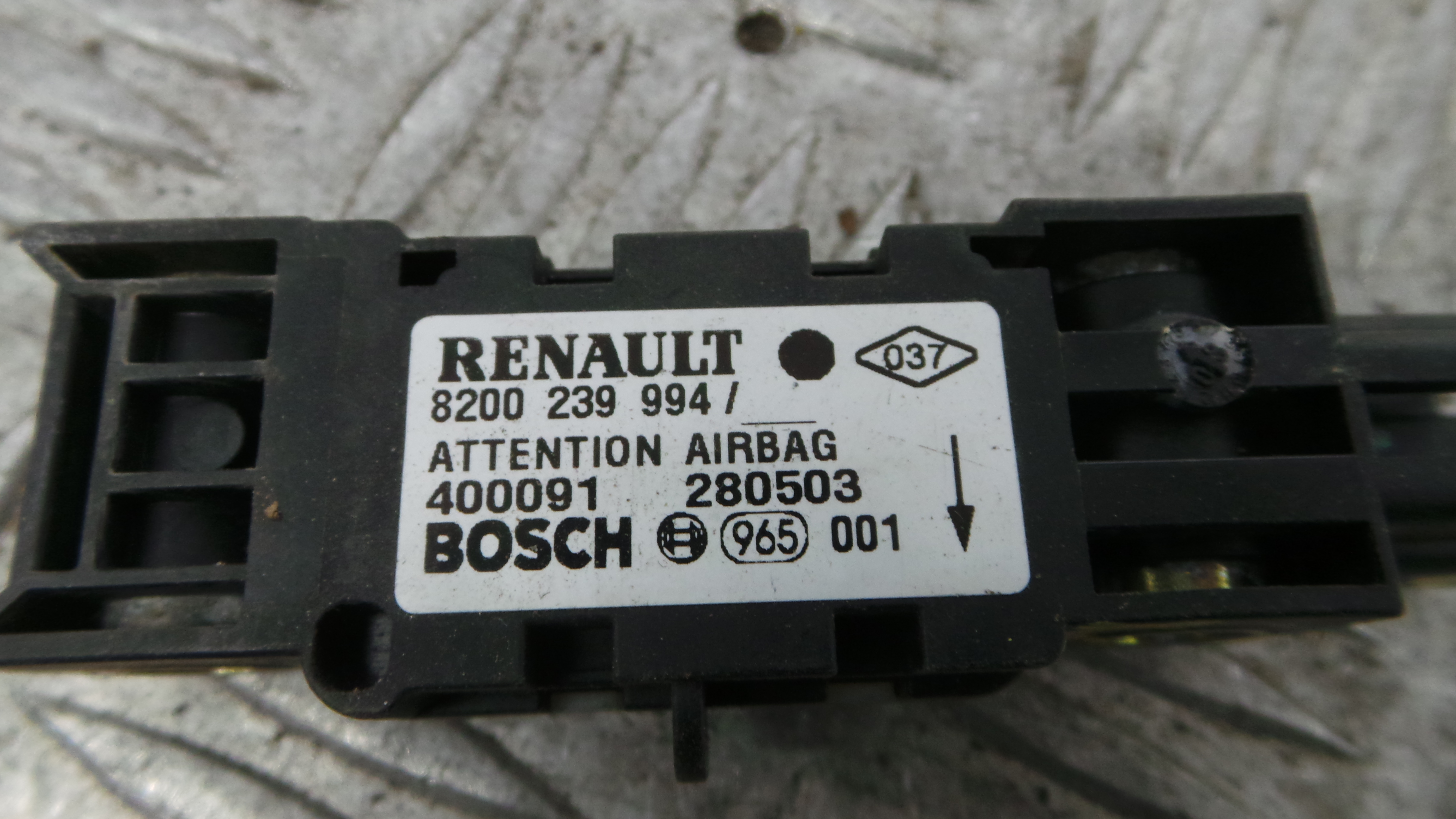 Sensor de Airbag 8200239994 - RENAULT CLIO II (BB_, CB_), CLIO Mk II (BB_, CB_)-38062137