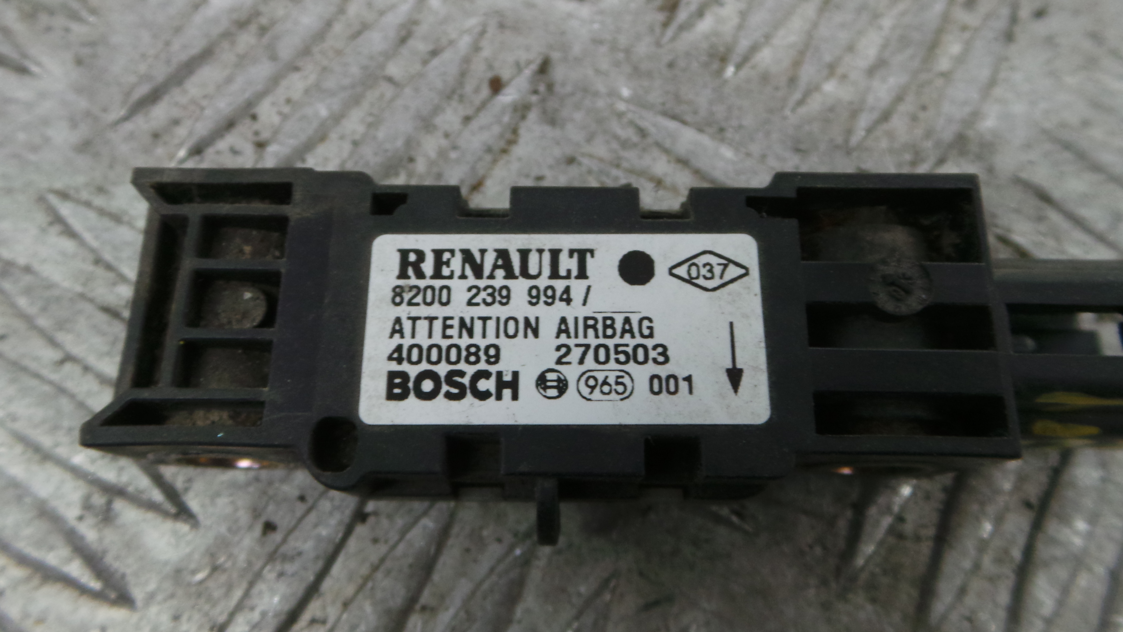 Sensor de Airbag 8200239994 - RENAULT CLIO II (BB_, CB_), CLIO Mk II (BB_, CB_)-38062140