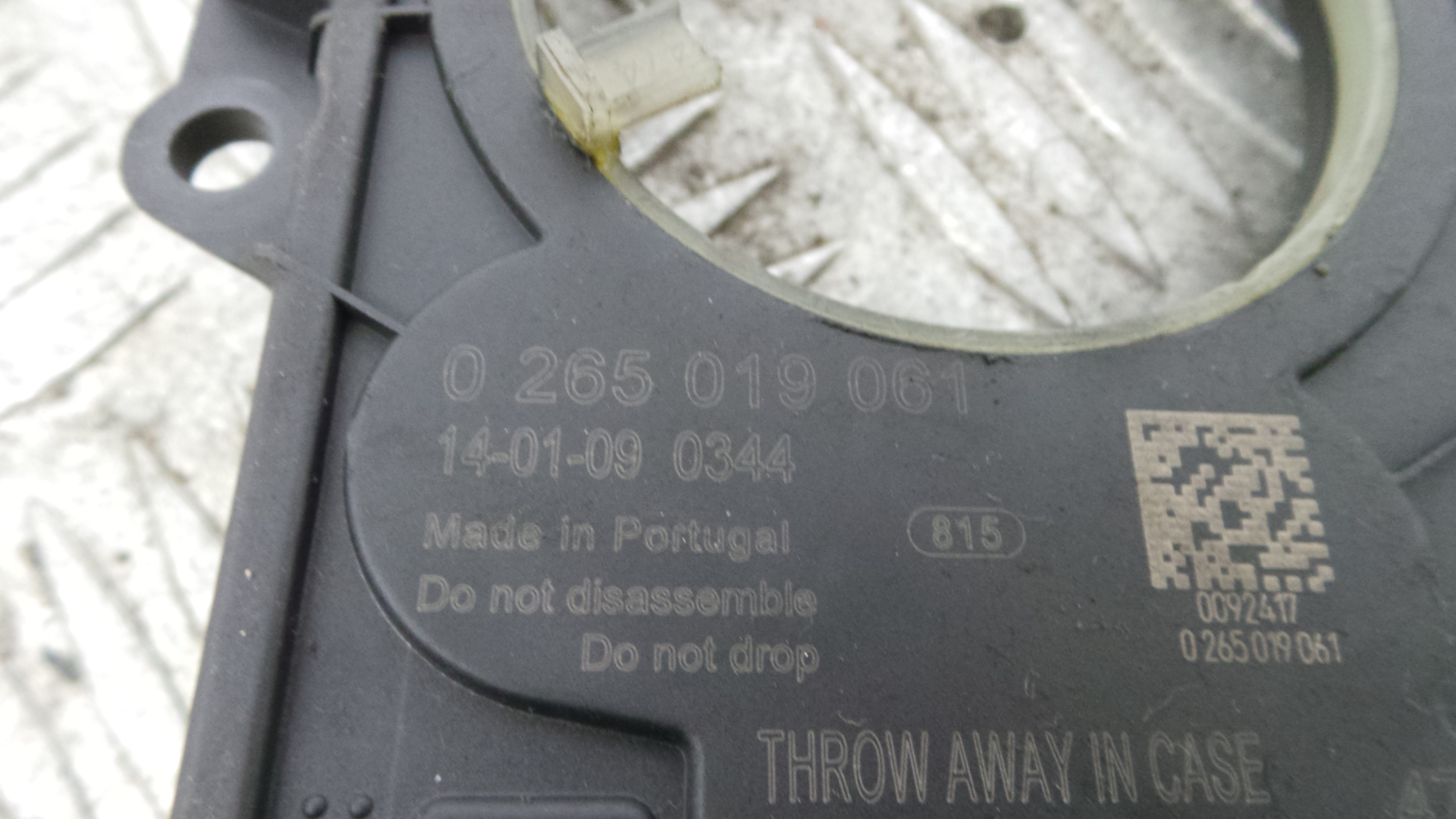 Sensor Do Ângulo Da Direcção 0265019061 - NISSAN QASHQAI II SUV (J11, J11_)-38062729