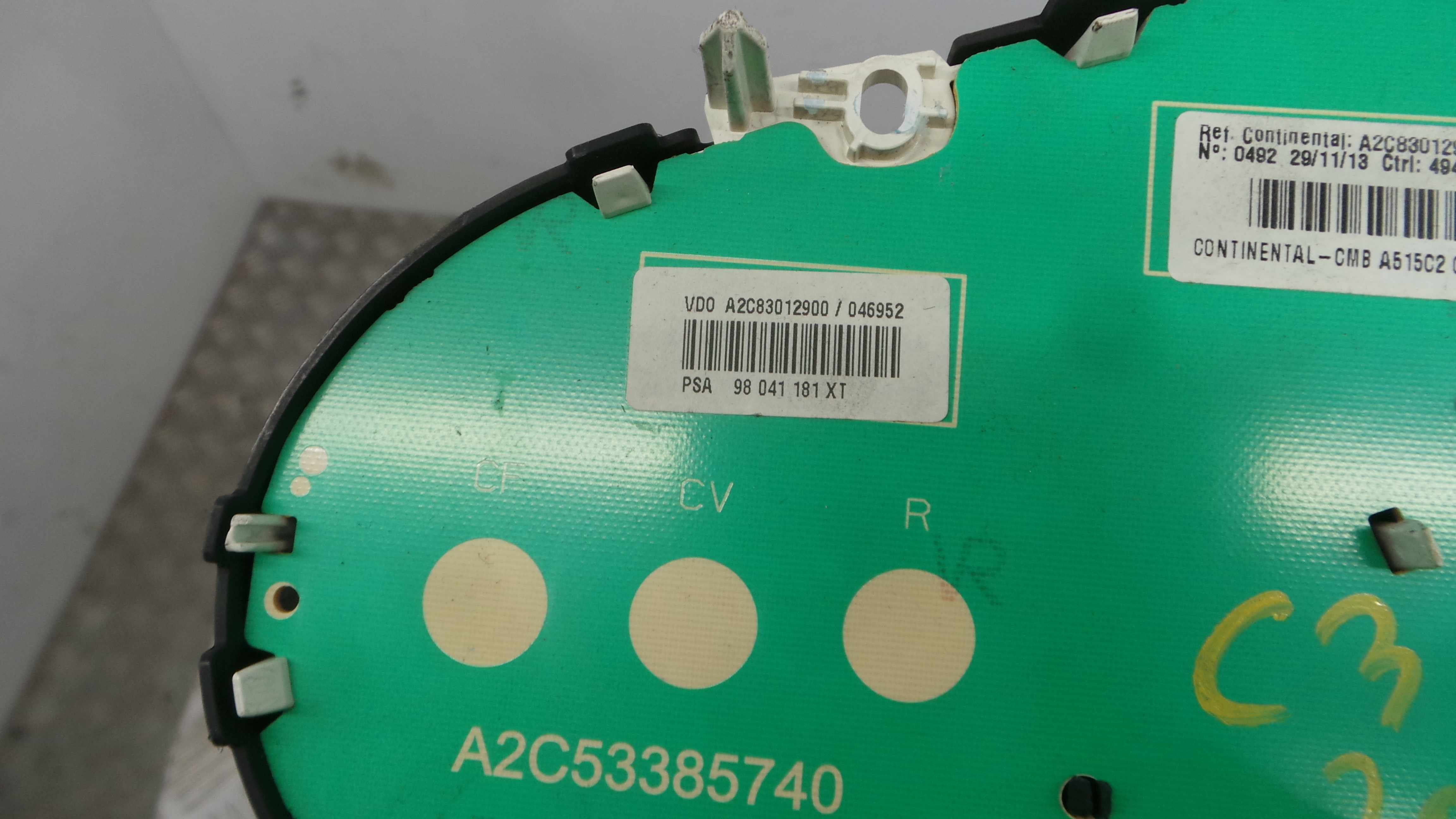 Quadrante 98041181XT - CITROËN C3 II (SC_)-38065397