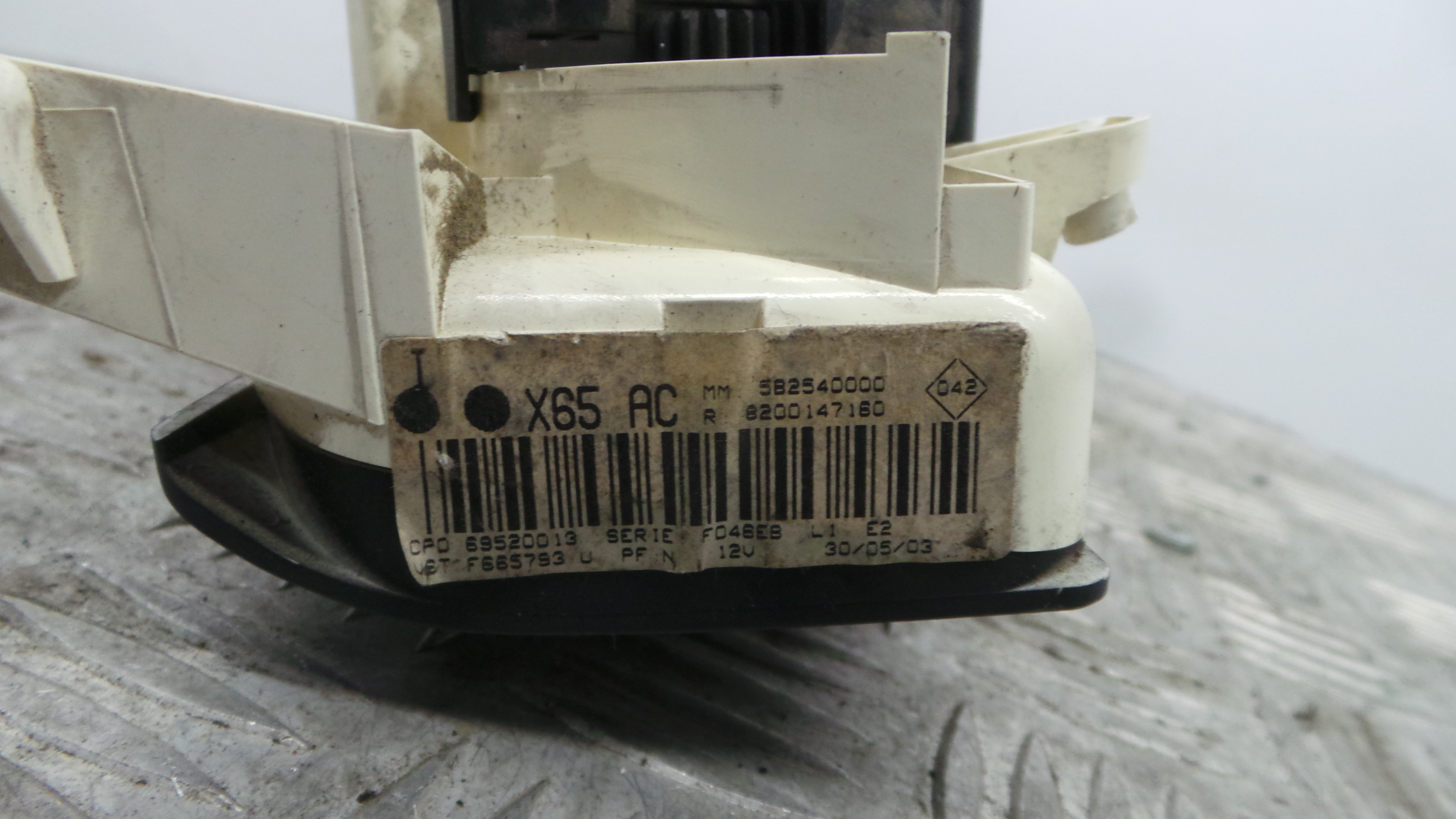 Comando da Sofagem / Climatronic 8200147160 - RENAULT CLIO II (BB_, CB_), CLIO Mk II (BB_, CB_)-38084061