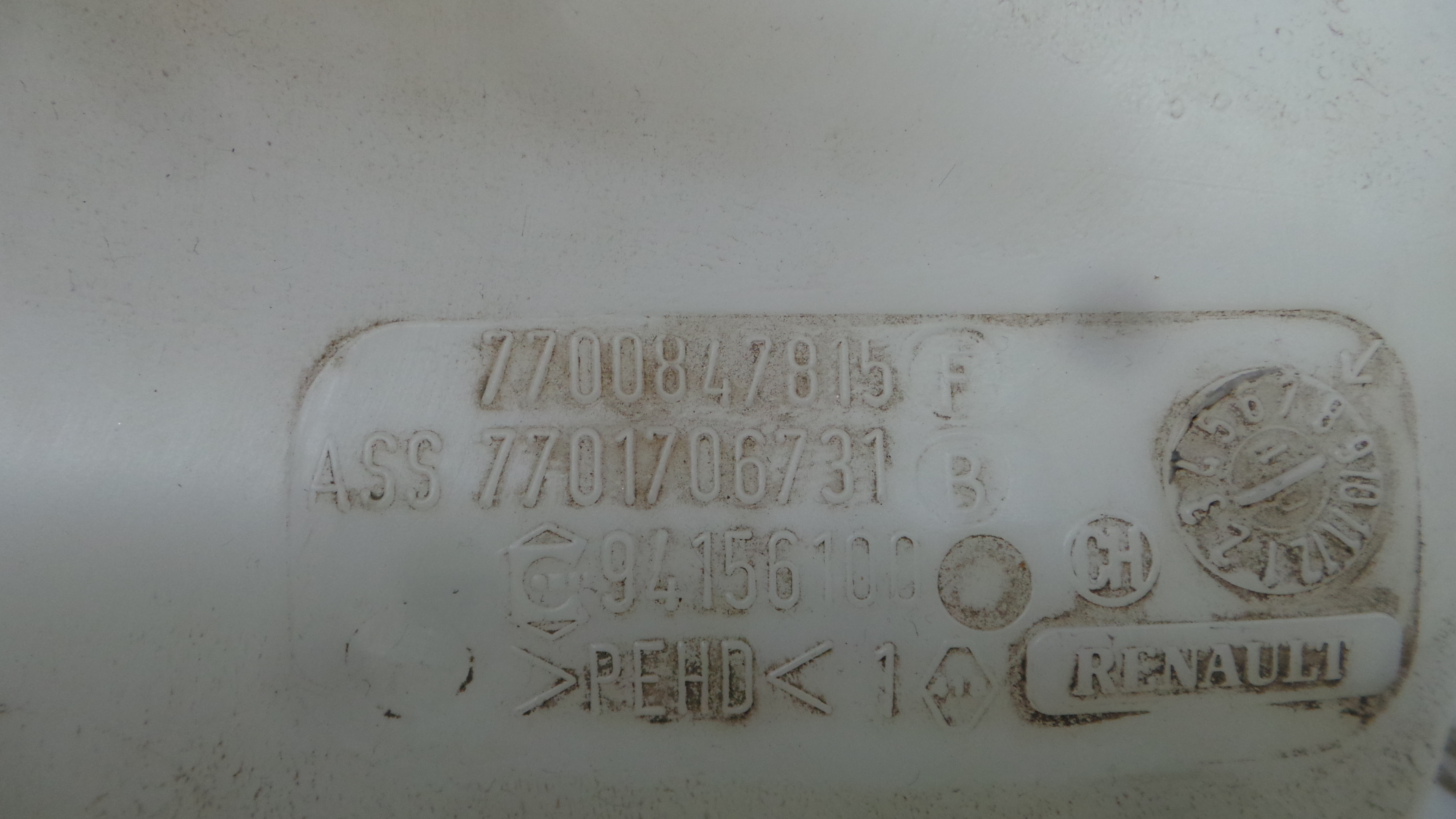 Deposito Reservatório Limpa Vidros Para Brisas 7700847815 - RENAULT CLIO II (BB_, CB_), CLIO Mk II -38312270