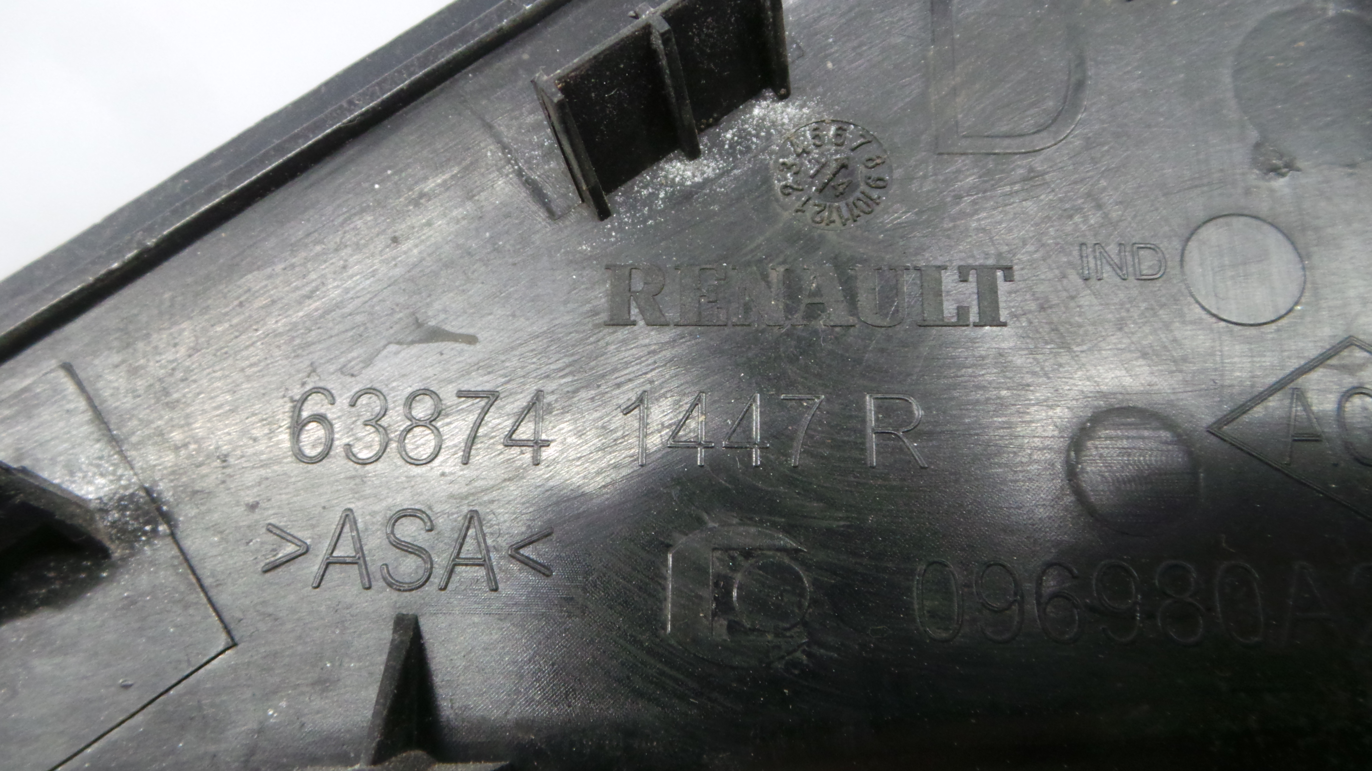 acabamento de espelho 638741447R - RENAULT CLIO IV (BH_)-38349007