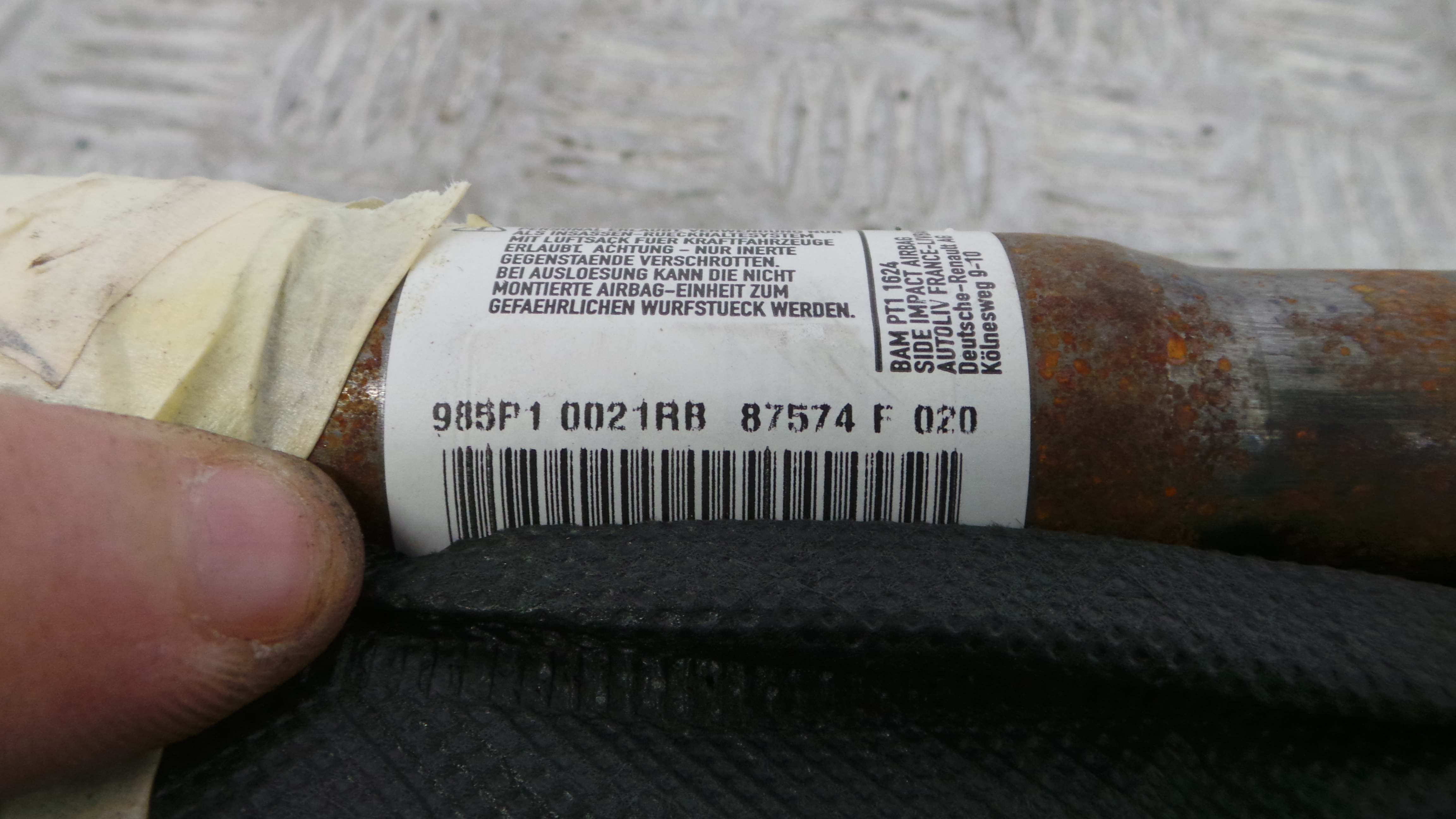 Airbags de Cortina Esq 985P10021RB - RENAULT MEGANE III Hatchback (BZ0/1_, B3_)-38349307