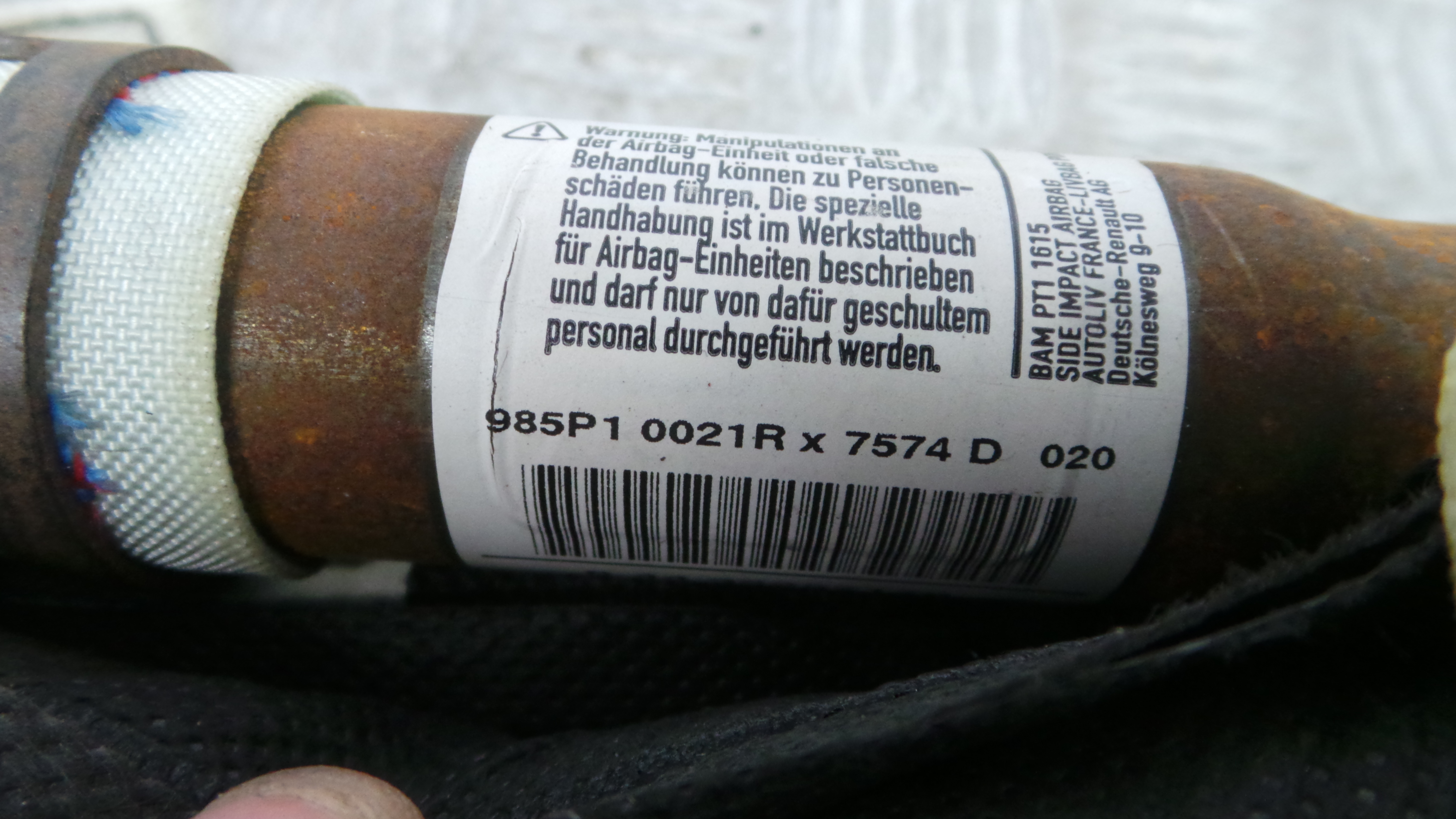 Airbags de Cortina Esq 985P10021R - RENAULT MEGANE III Hatchback (BZ0/1_, B3_)-38349346