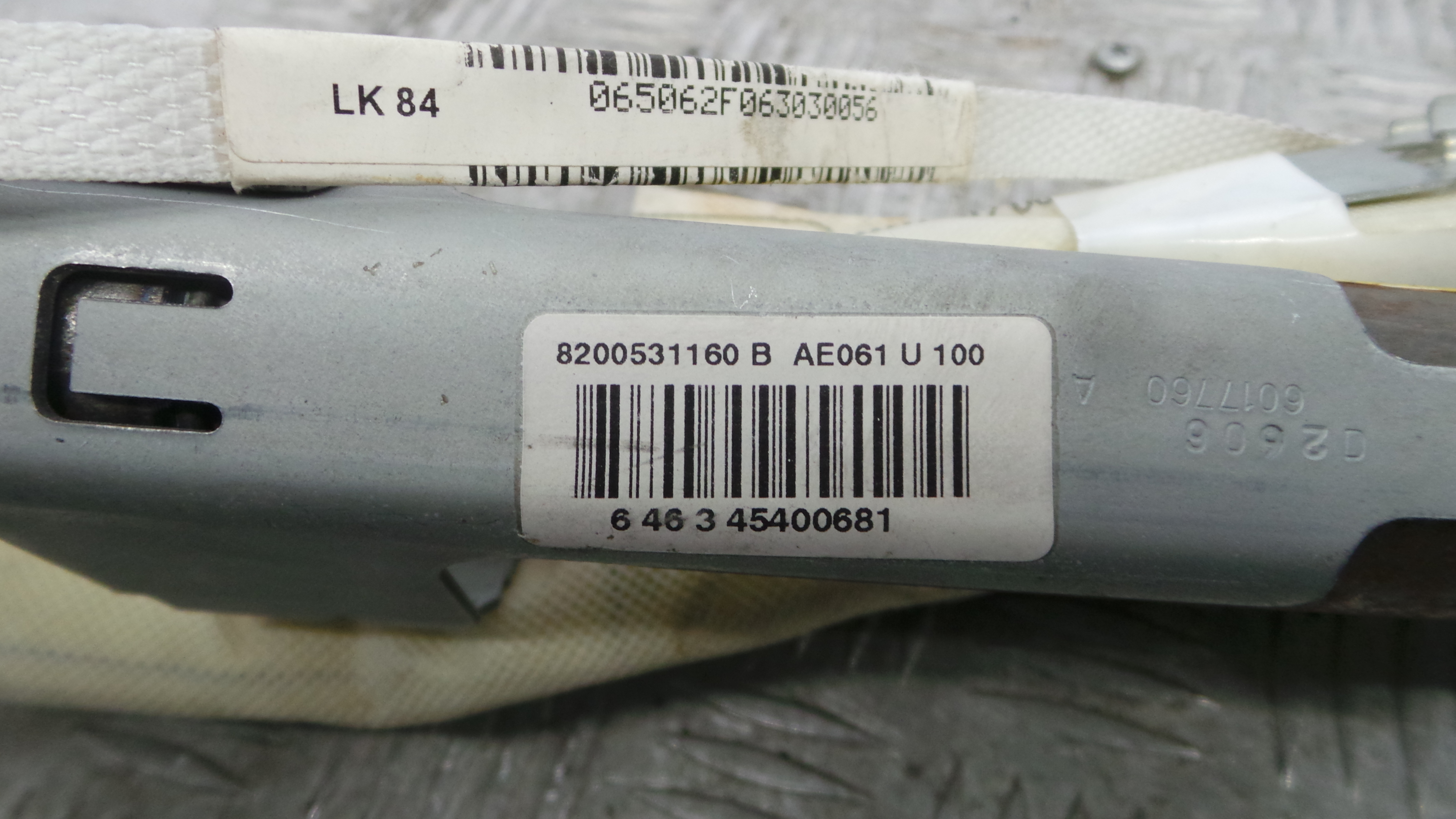 Airbags de Cortina Dto 8200531160 - RENAULT MEGANE II Combi (KM0/1_), MEGANE II Grandtour (KM0/1_), -38349359