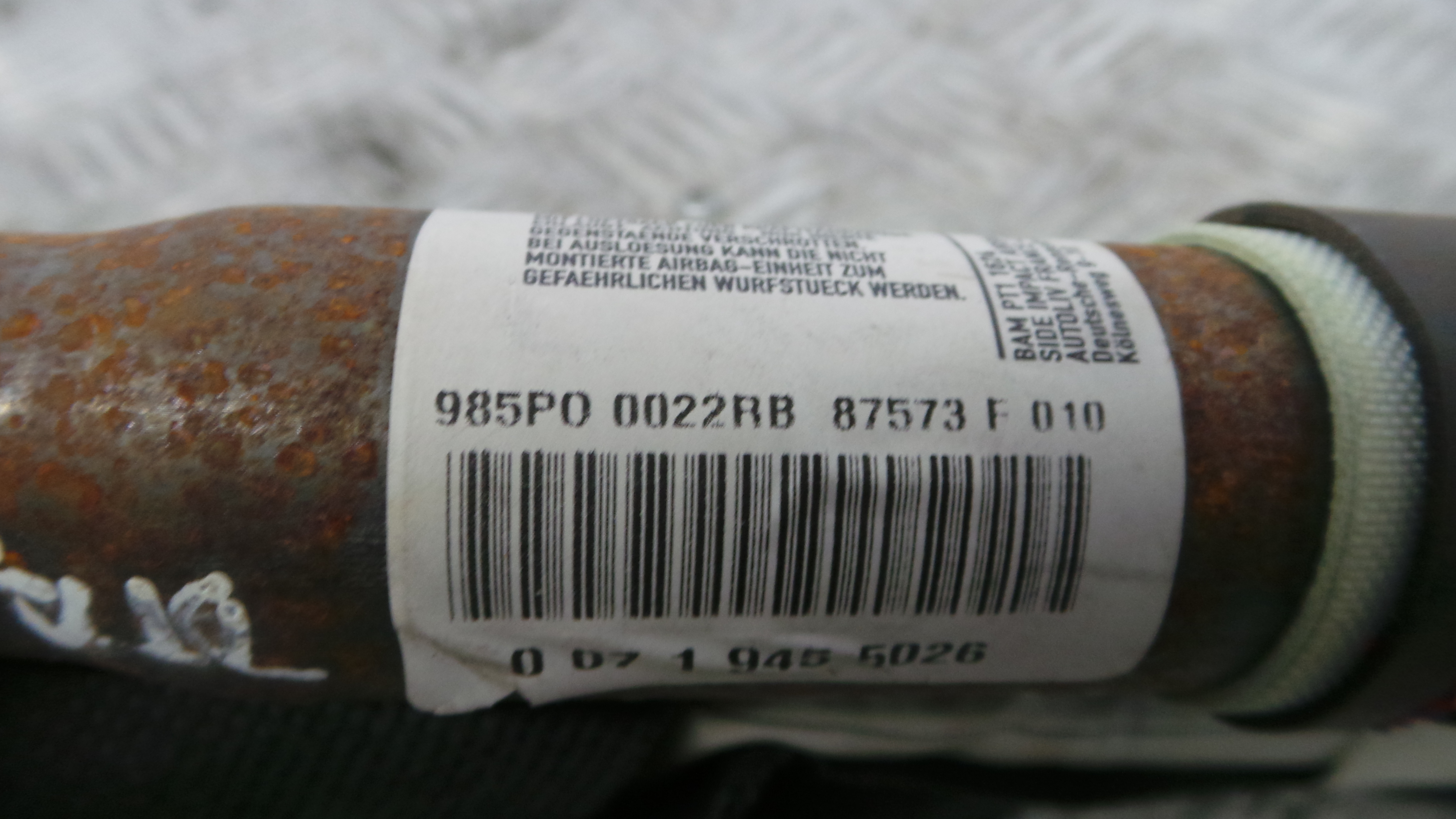 Airbags de Cortina Dto 985P00022RB - RENAULT MEGANE III Grandtour (KZ0/1)-38349405