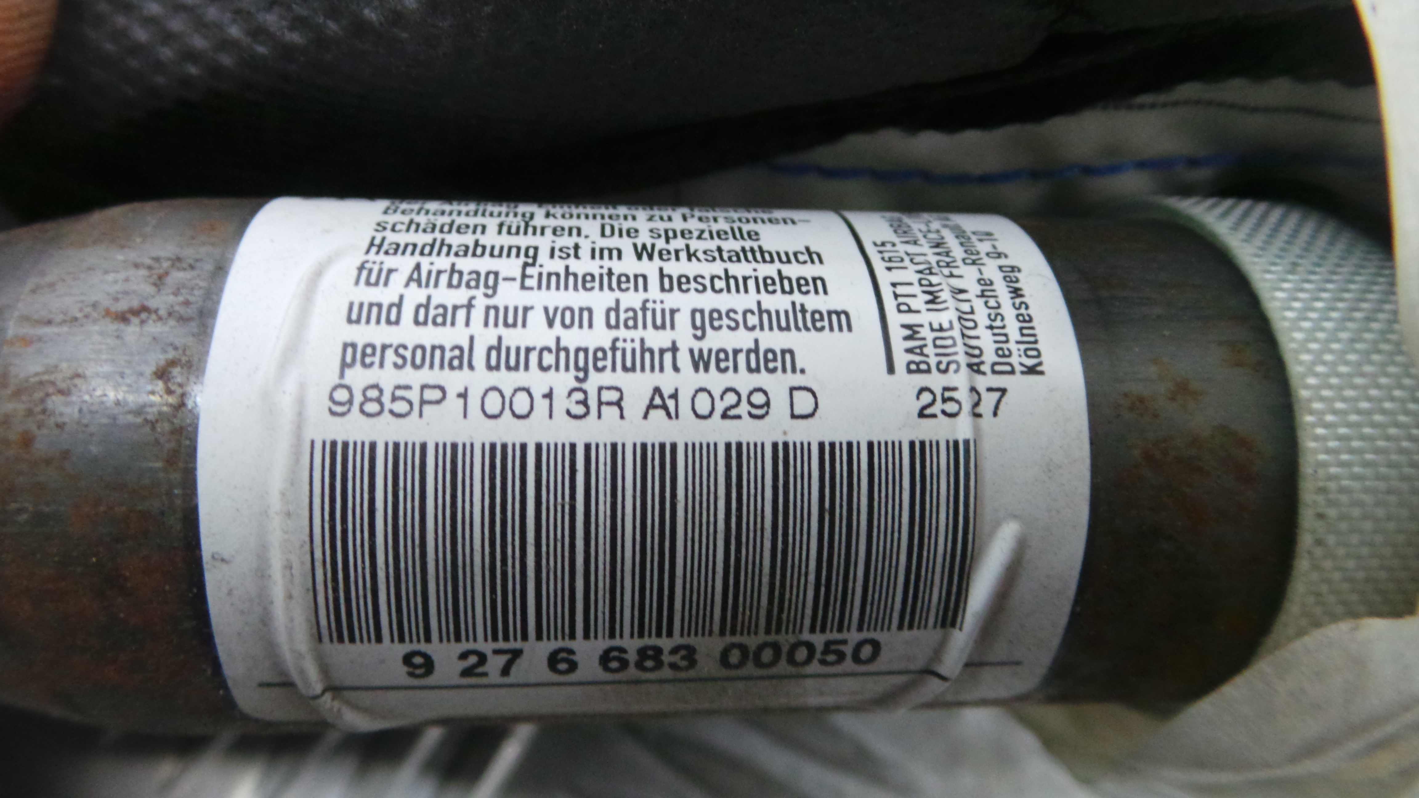 Airbags de Cortina Esq 985P10013R - RENAULT SCÉNIC III (JZ0/1_)-38349408