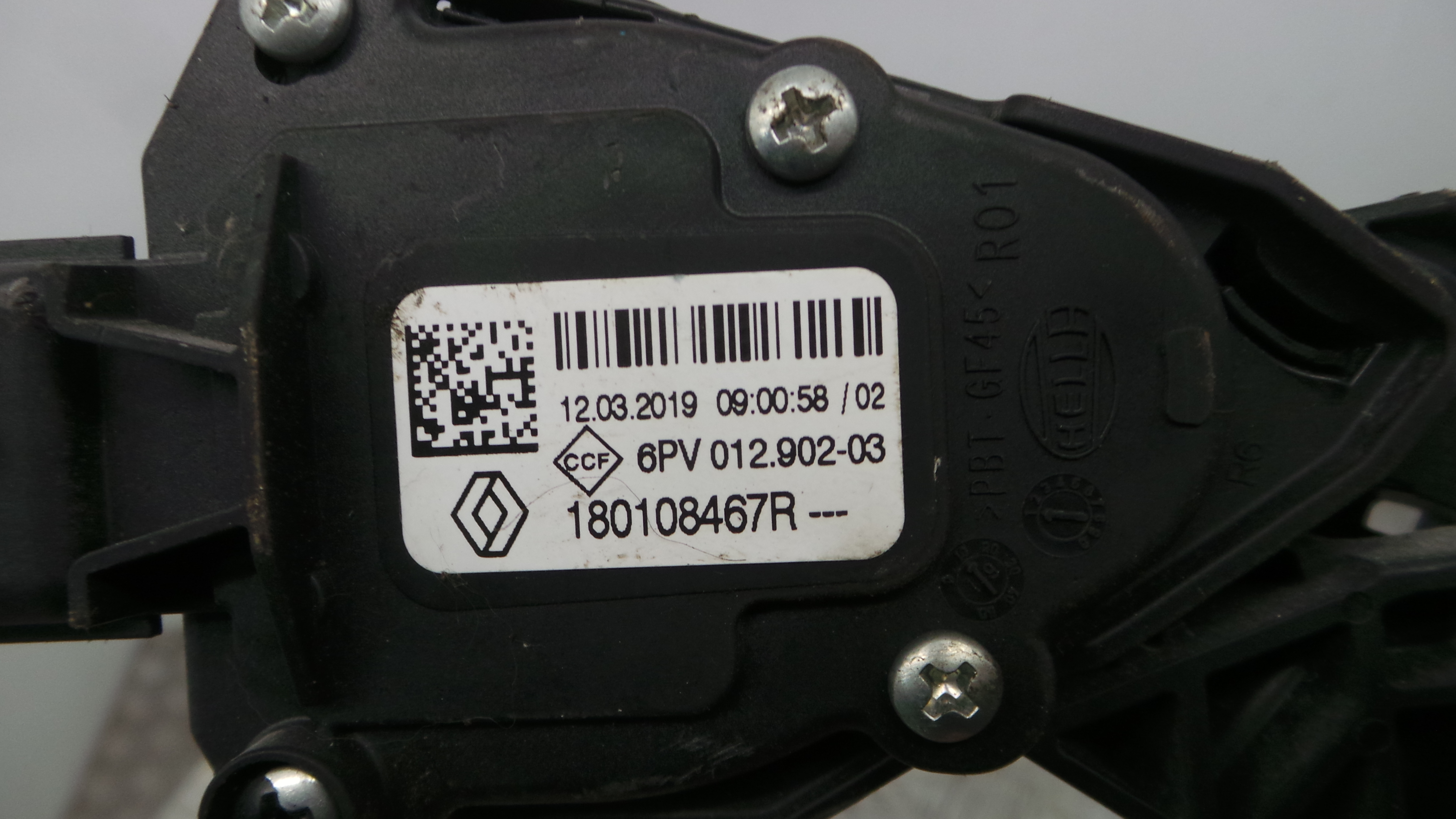 Pedal do Acelerador 180108467R - RENAULT CLIO V (B7_)-38349630