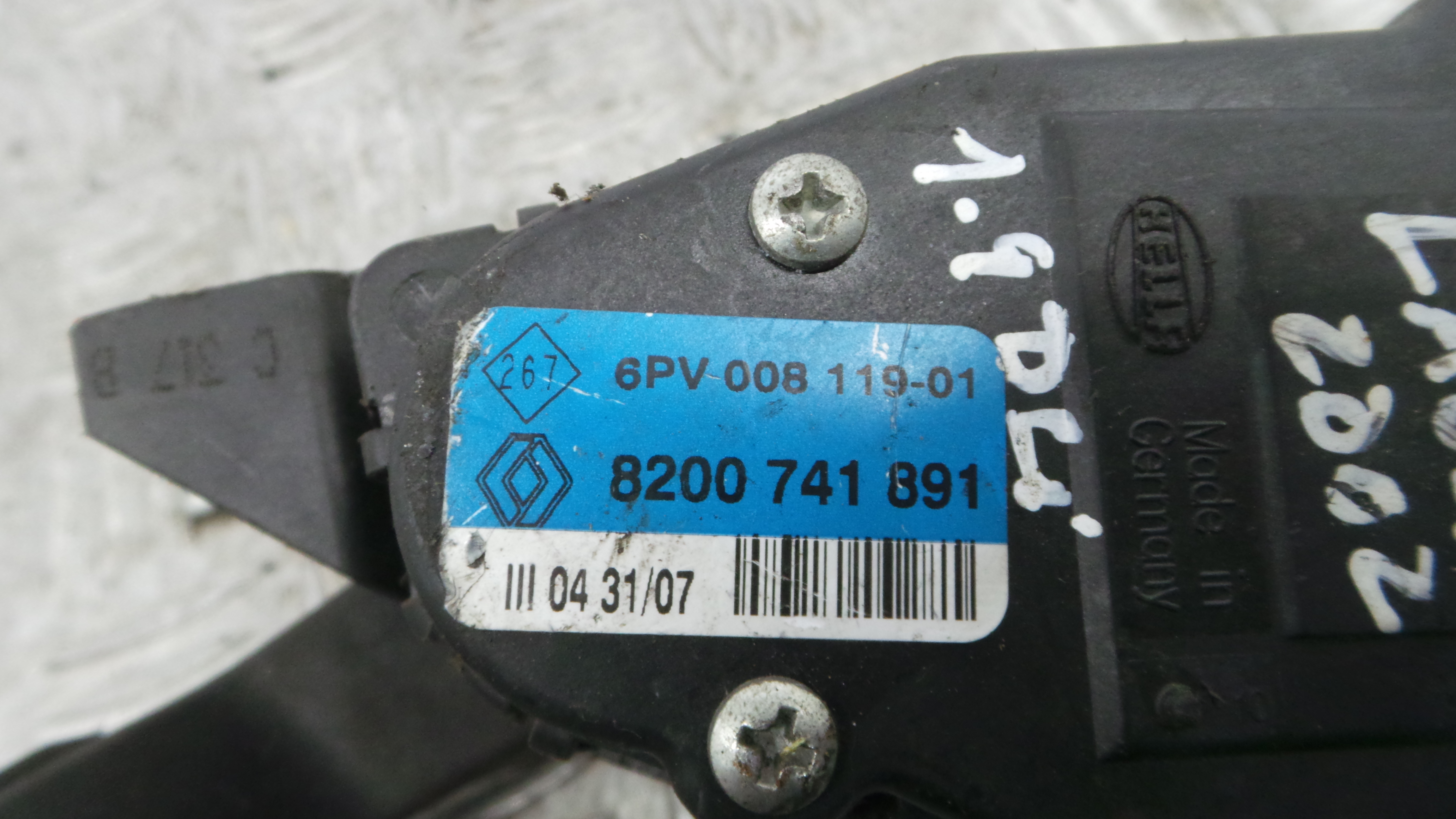 Pedal do Acelerador 8200741891 - RENAULT LAGUNA II (BG0/1_)-38349647