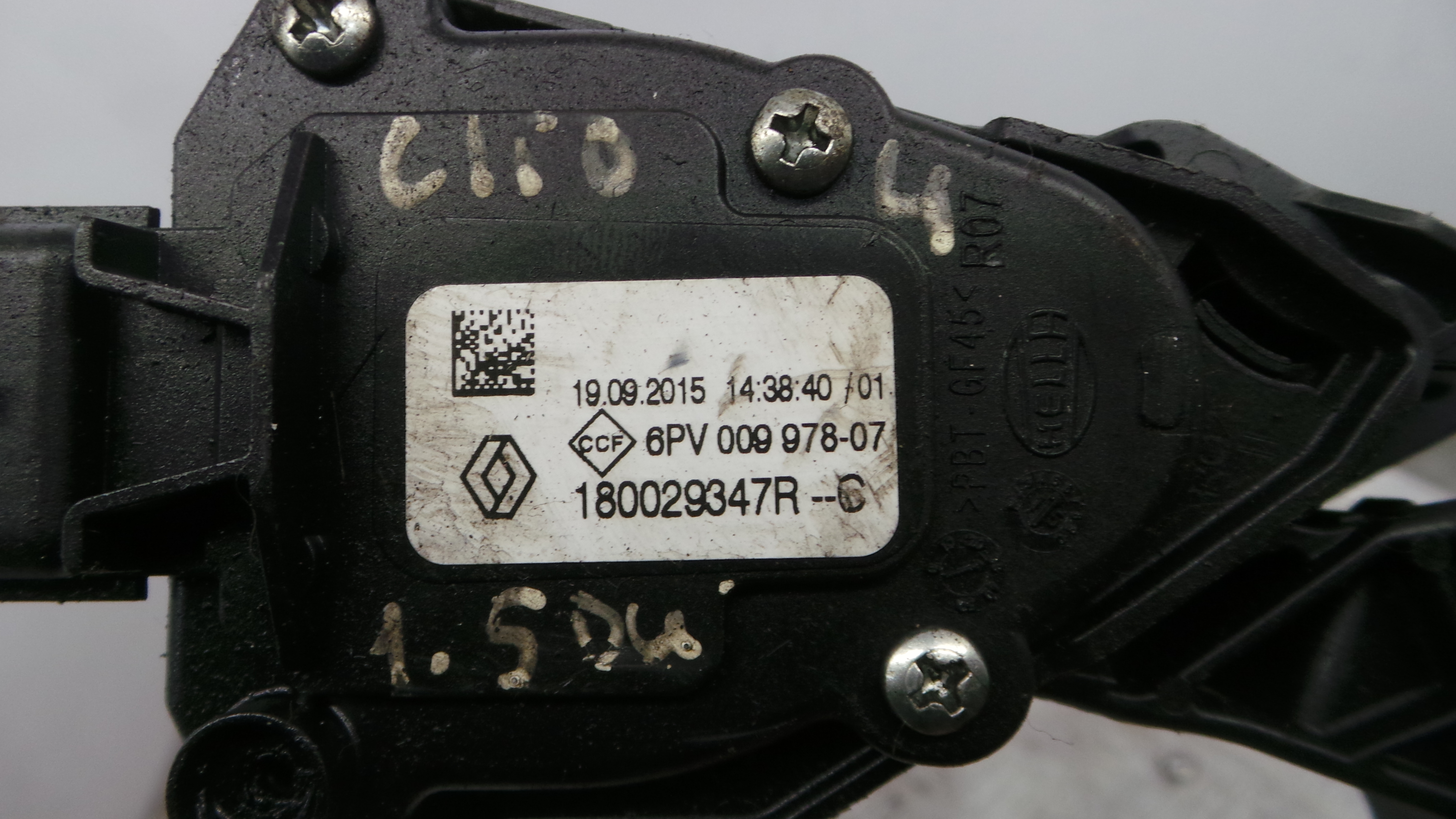 Pedal do Acelerador 180029347R - RENAULT CLIO IV (BH_)-38349865