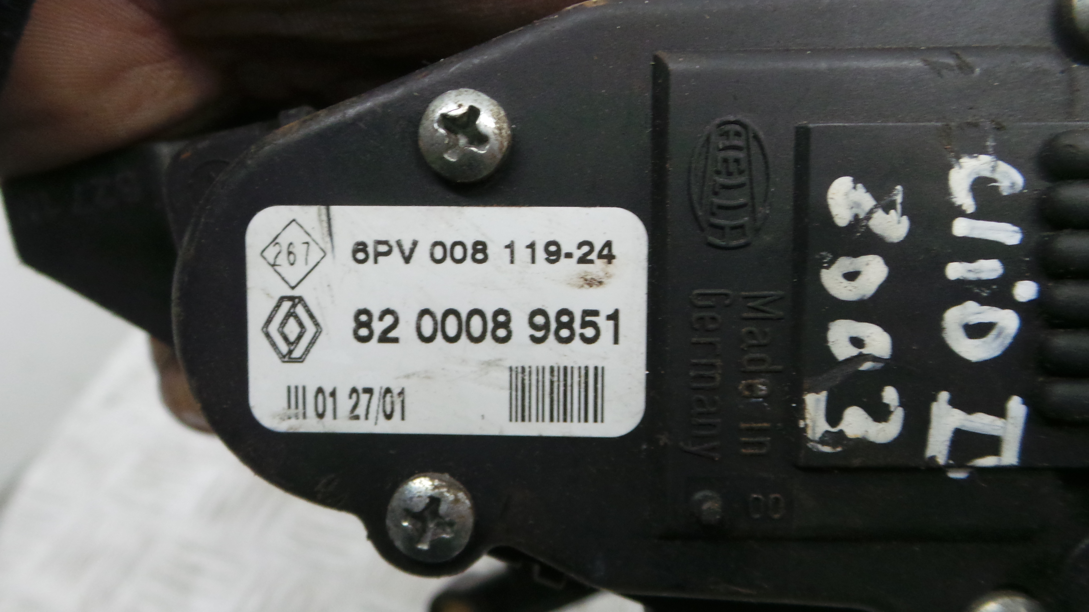 Potenciómetro de Pedal 8200089851 - RENAULT CLIO II (BB_, CB_), CLIO Mk II (BB_, CB_)-38350042