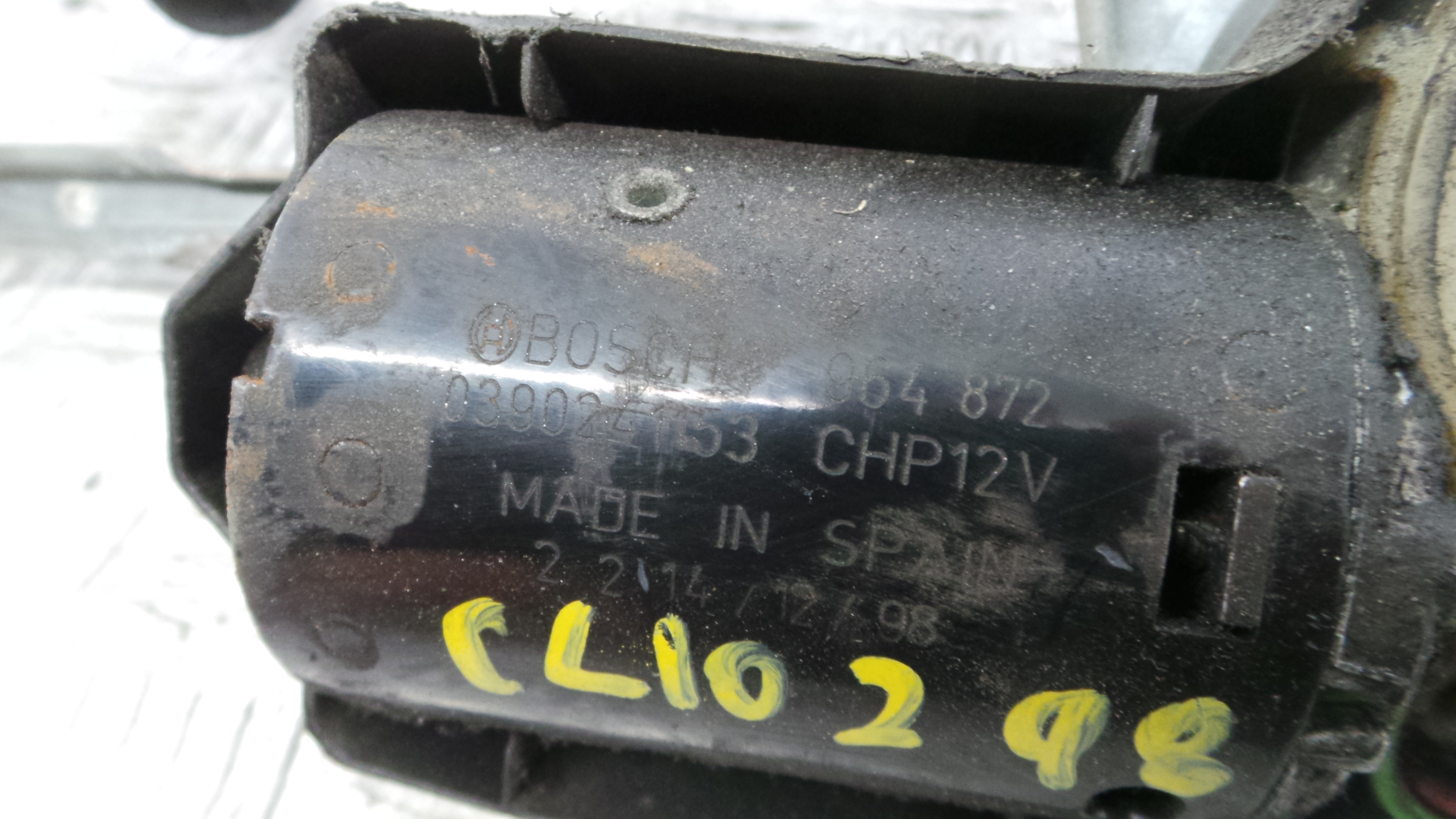 Motor Limpa Vidros Frente 039024153 - RENAULT CLIO II (BB_, CB_), CLIO Mk II (BB_, CB_)-38361292