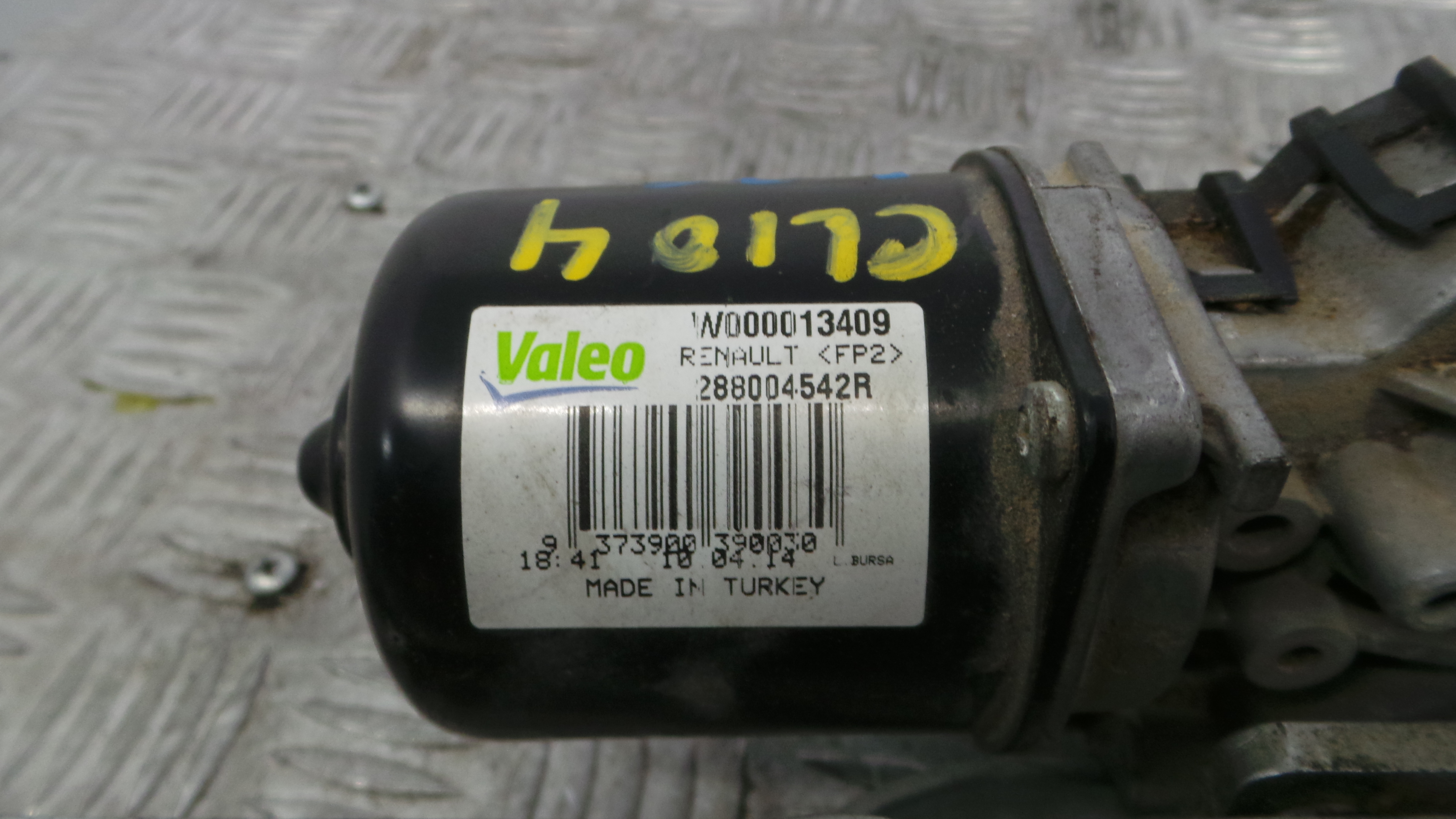 Motor Limpa Vidros Frente  288004542R - RENAULT CLIO IV (BH_)-38361356