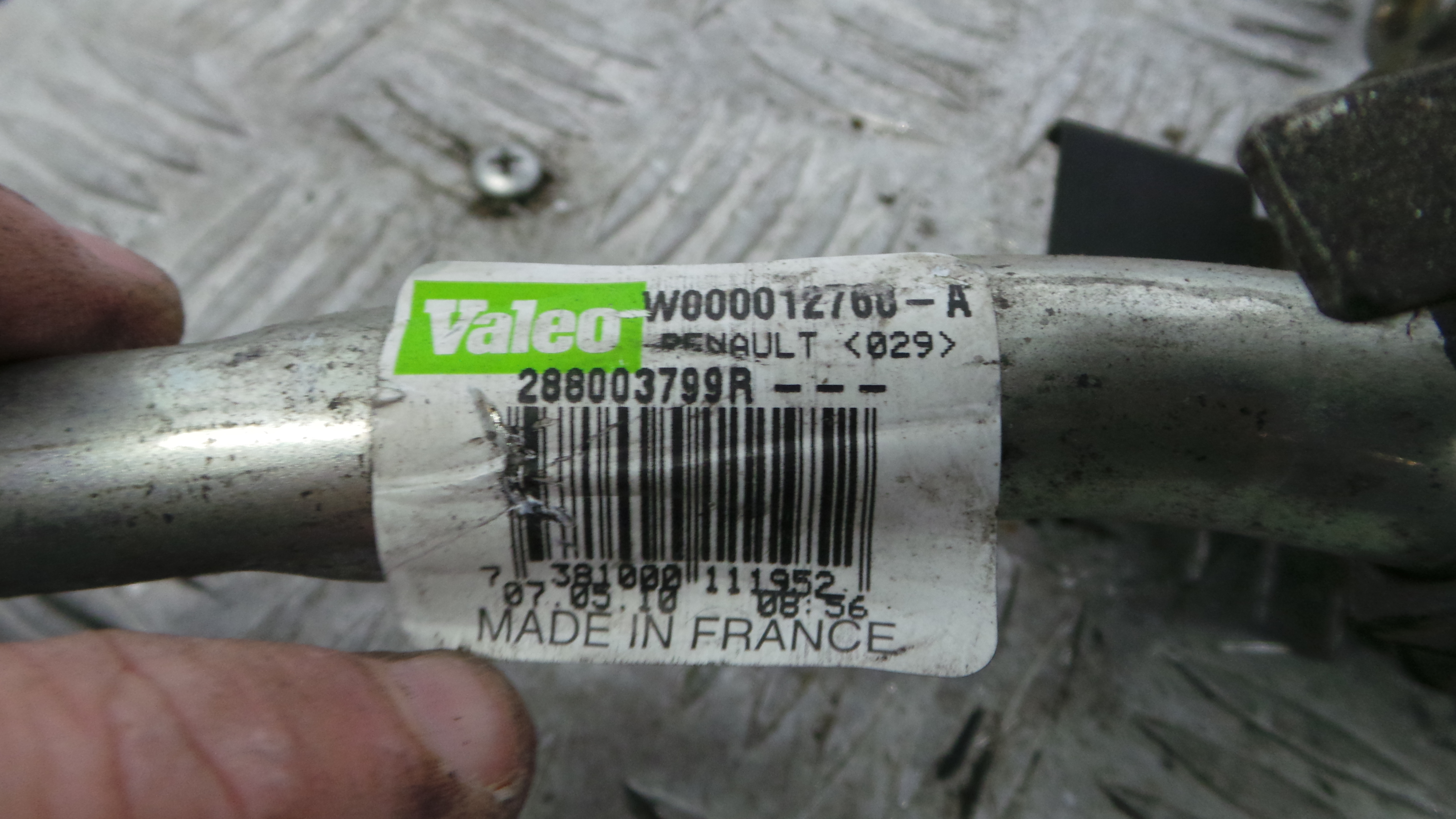 Motor Limpa Vidros Frente  288003799R - RENAULT LAGUNA III (BT0/1)-38361558