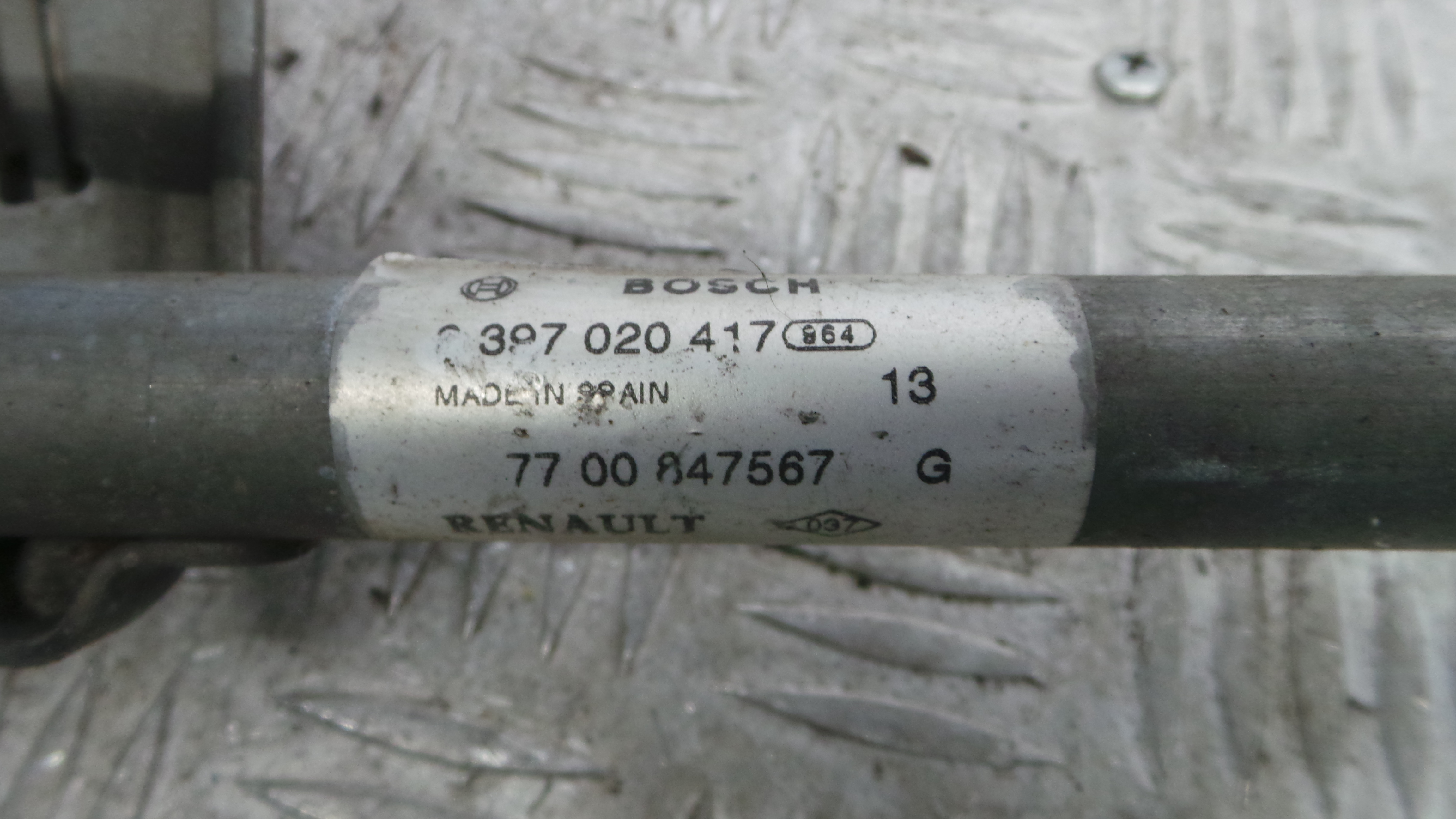 Motor Limpa Vidros Frente  7700847567 - RENAULT CLIO II (BB_, CB_), CLIO Mk II (BB_, CB_)-38361711