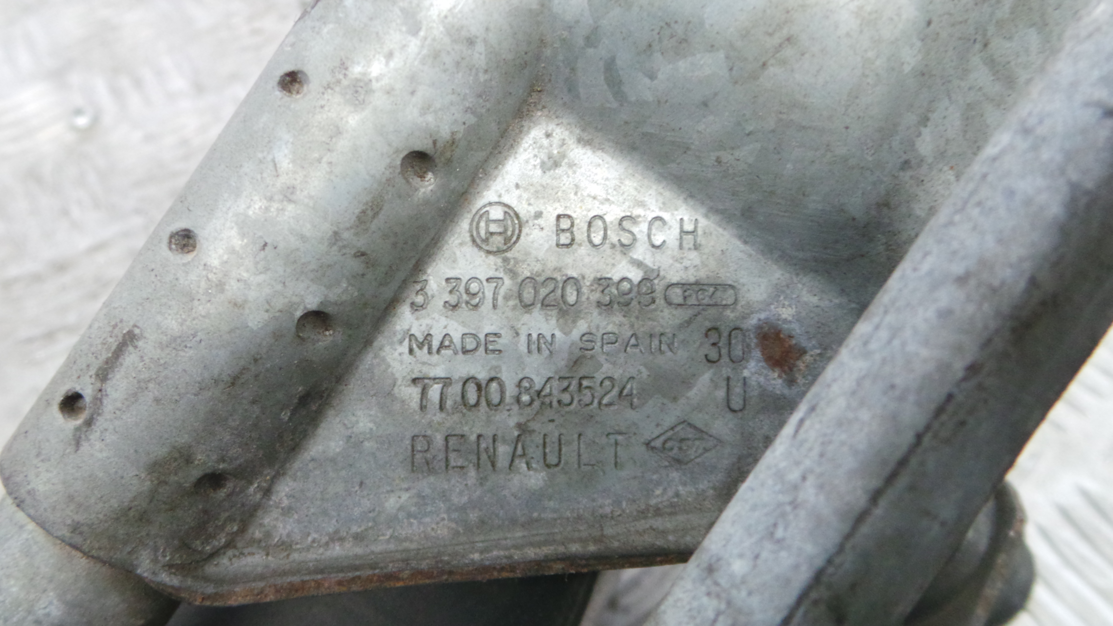 Motor Limpa Vidros Frente  7700843524 - RENAULT MEGANE Scénic (JA0/1_)-38361863