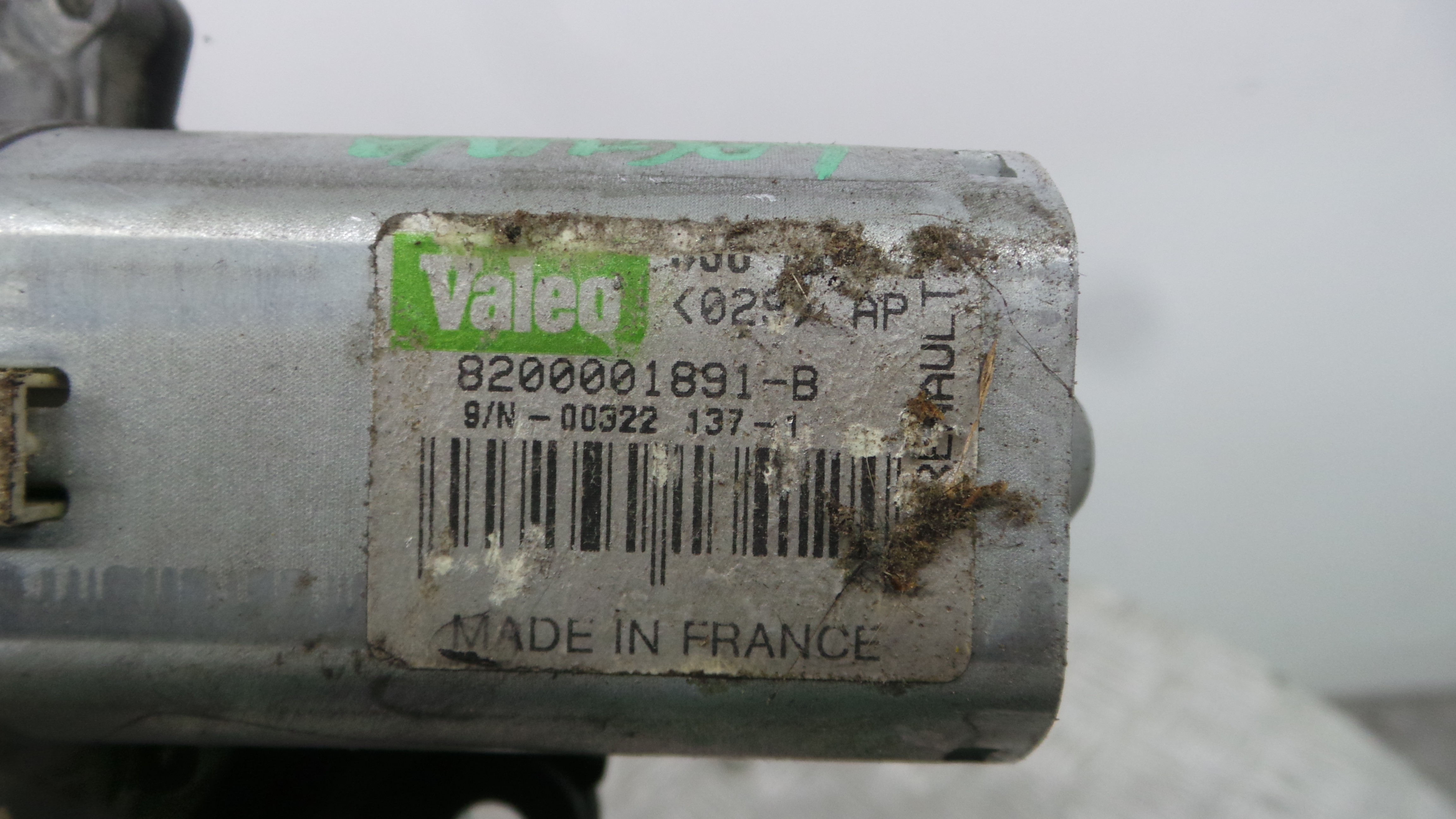 Motor Limpa Vidros Trás 8200001891 - RENAULT LAGUNA II (BG0/1_)-38370233