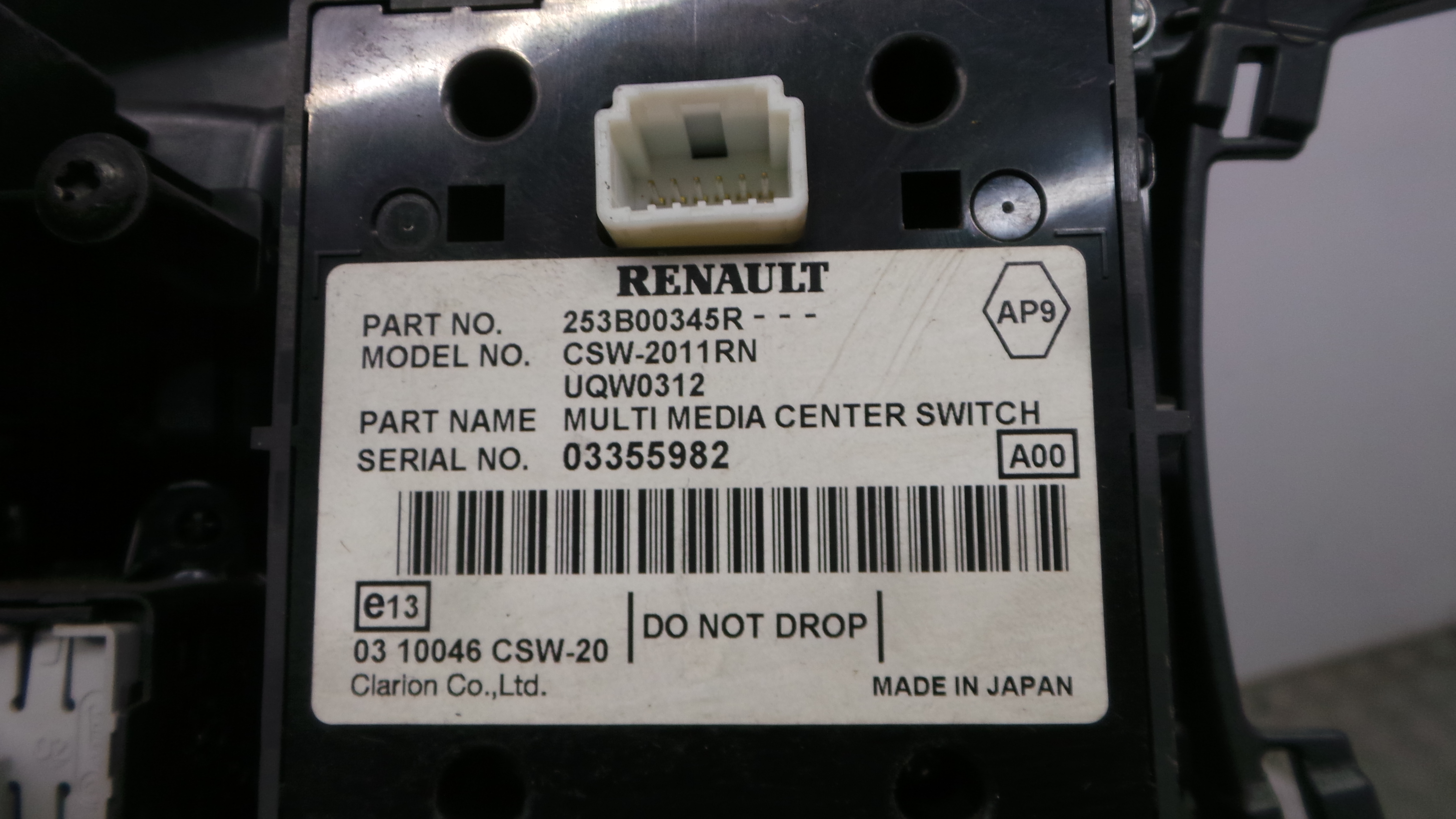 Consola central Tablier  969120002R - RENAULT LAGUNA III (BT0/1)-38370928