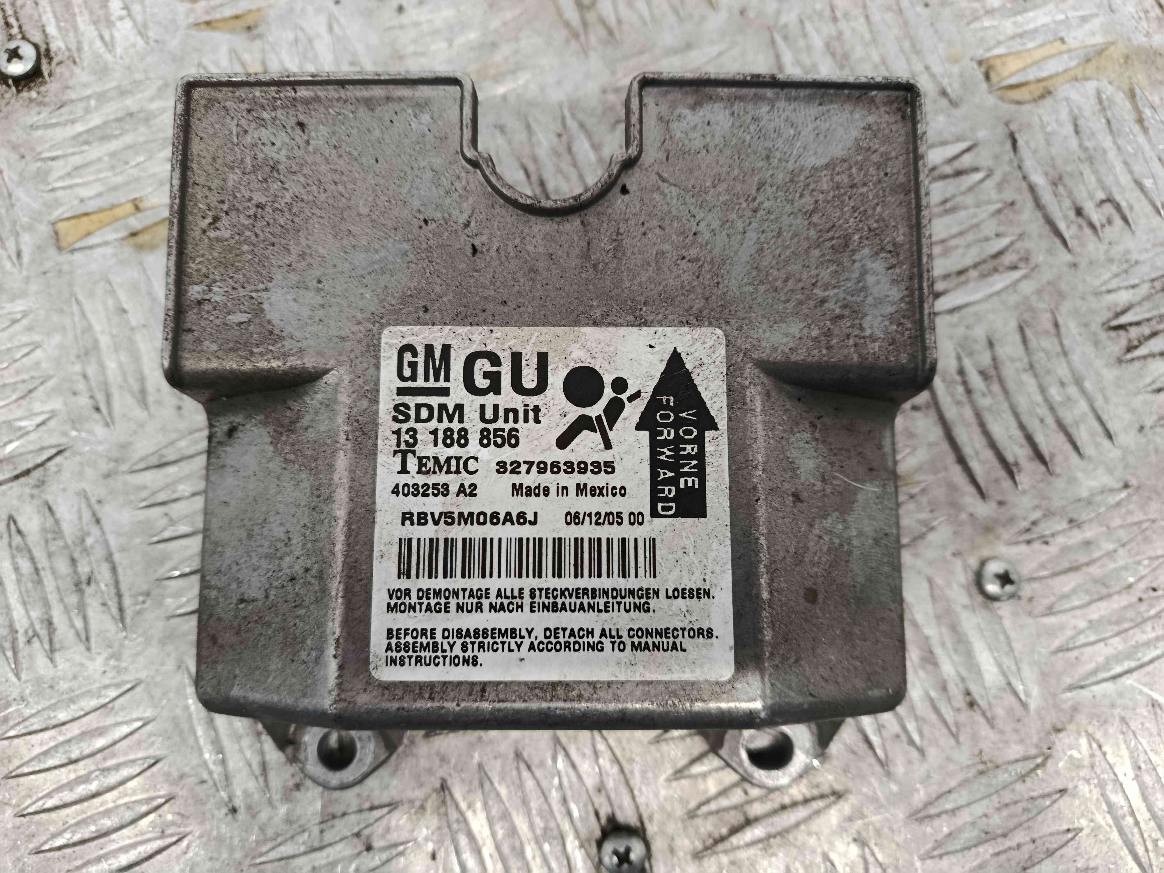 Centralina de Airbags 13188856 - OPEL ZAFIRA / ZAFIRA FAMILY B (A05)-38400711