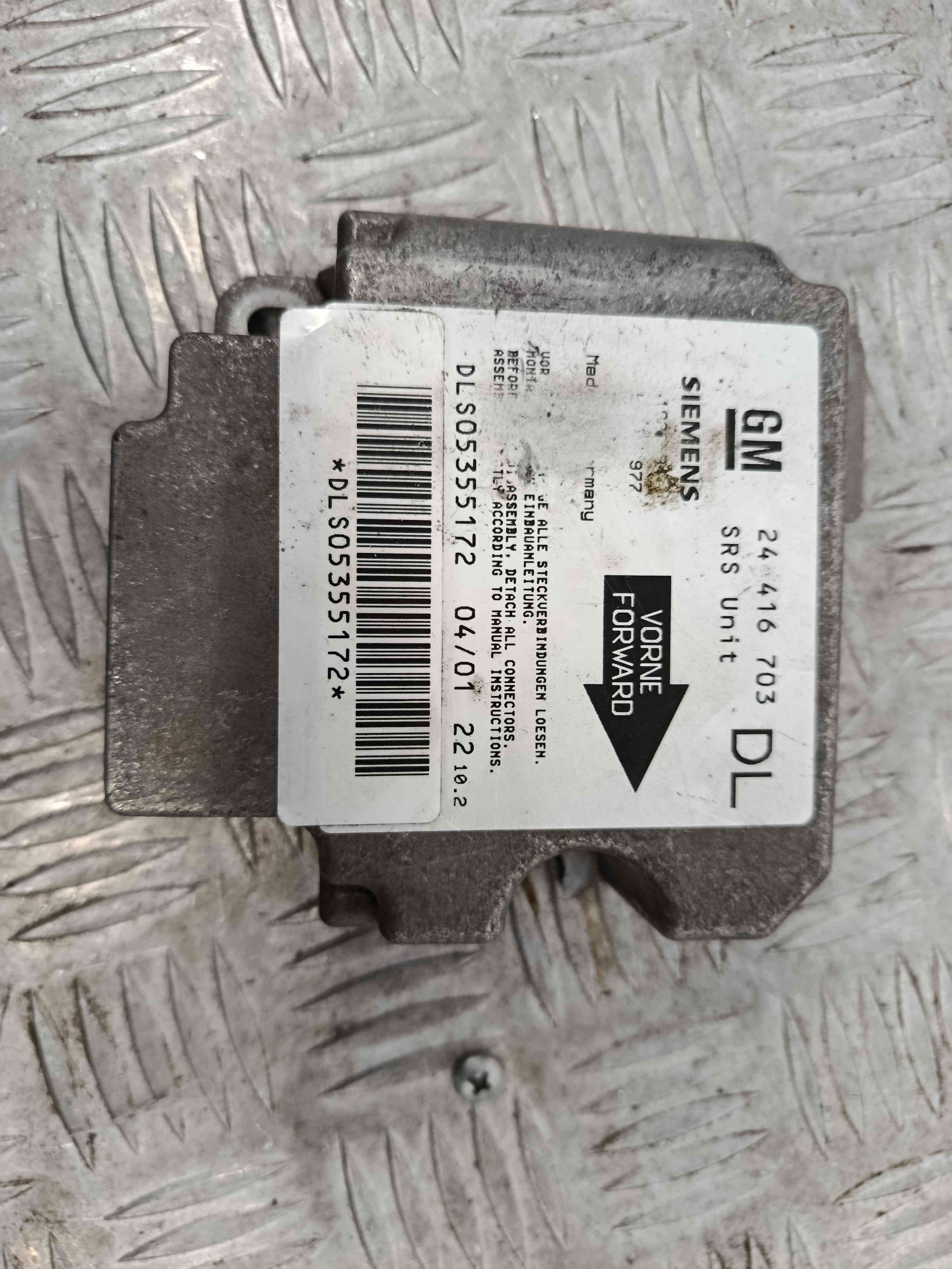 Centralina de Airbags 24416703 - OPEL ASTRA G Hatchback (T98)-38430071