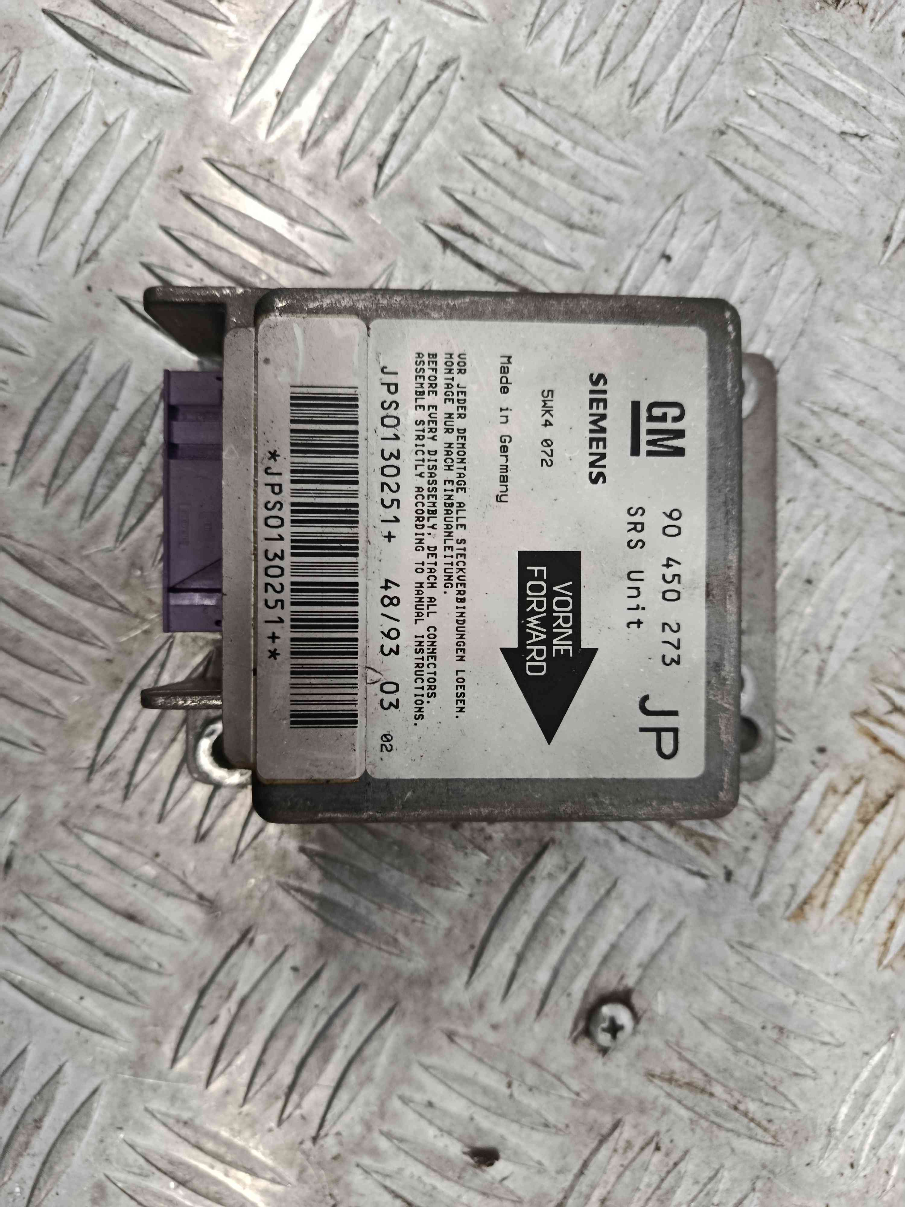 Centralina de Airbags 90450273 - OPEL ASTRA F Hatchback (T92)-38444470