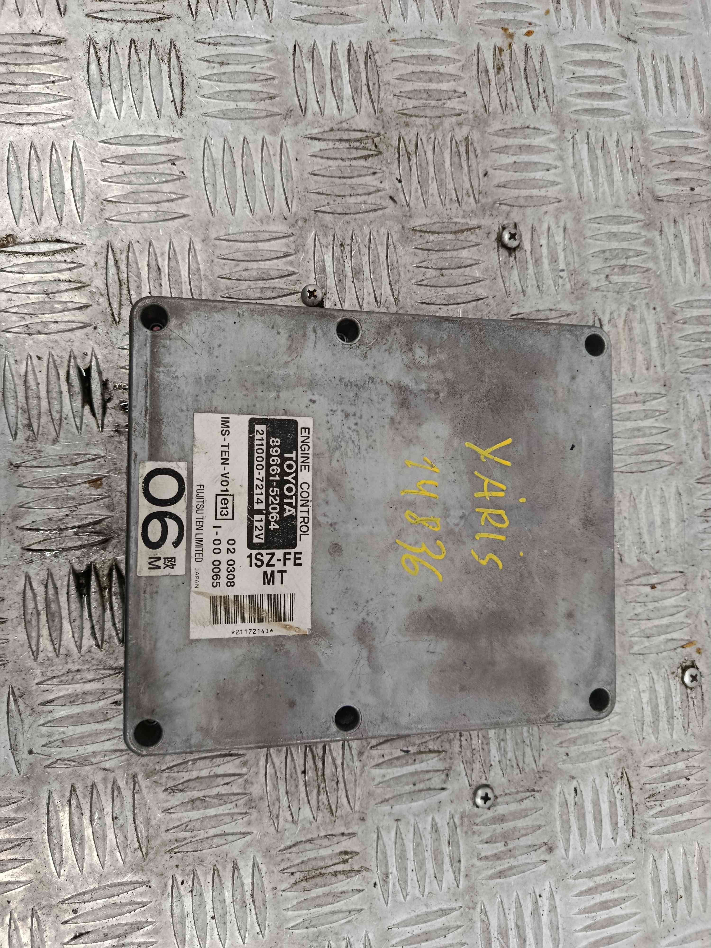 Centralina do Motor 8966152064 - TOYOTA ECHO (_P1_), YARIS (_P1_), YARIS/VITZ (_P1_)-38473409 Centralina do Motor 8966152064 - TOYOTA ECHO (_P1_), YARIS (_P1_), YARIS/VITZ (_P1_)-38473409